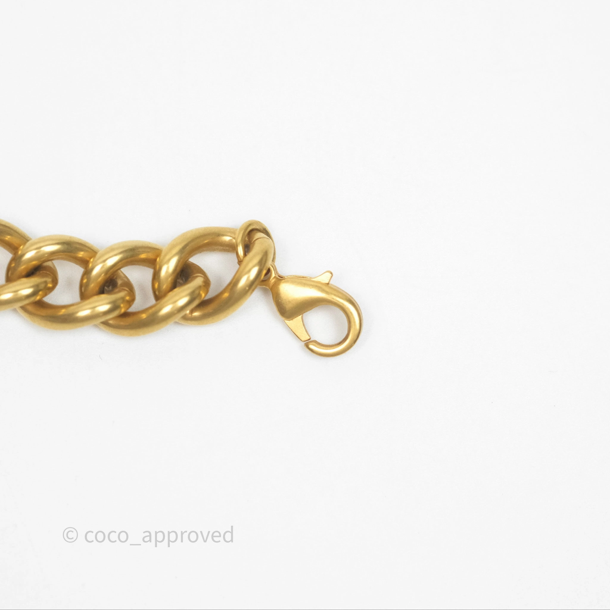 Christian Dior Petit CD Choker Necklace Gold Tone