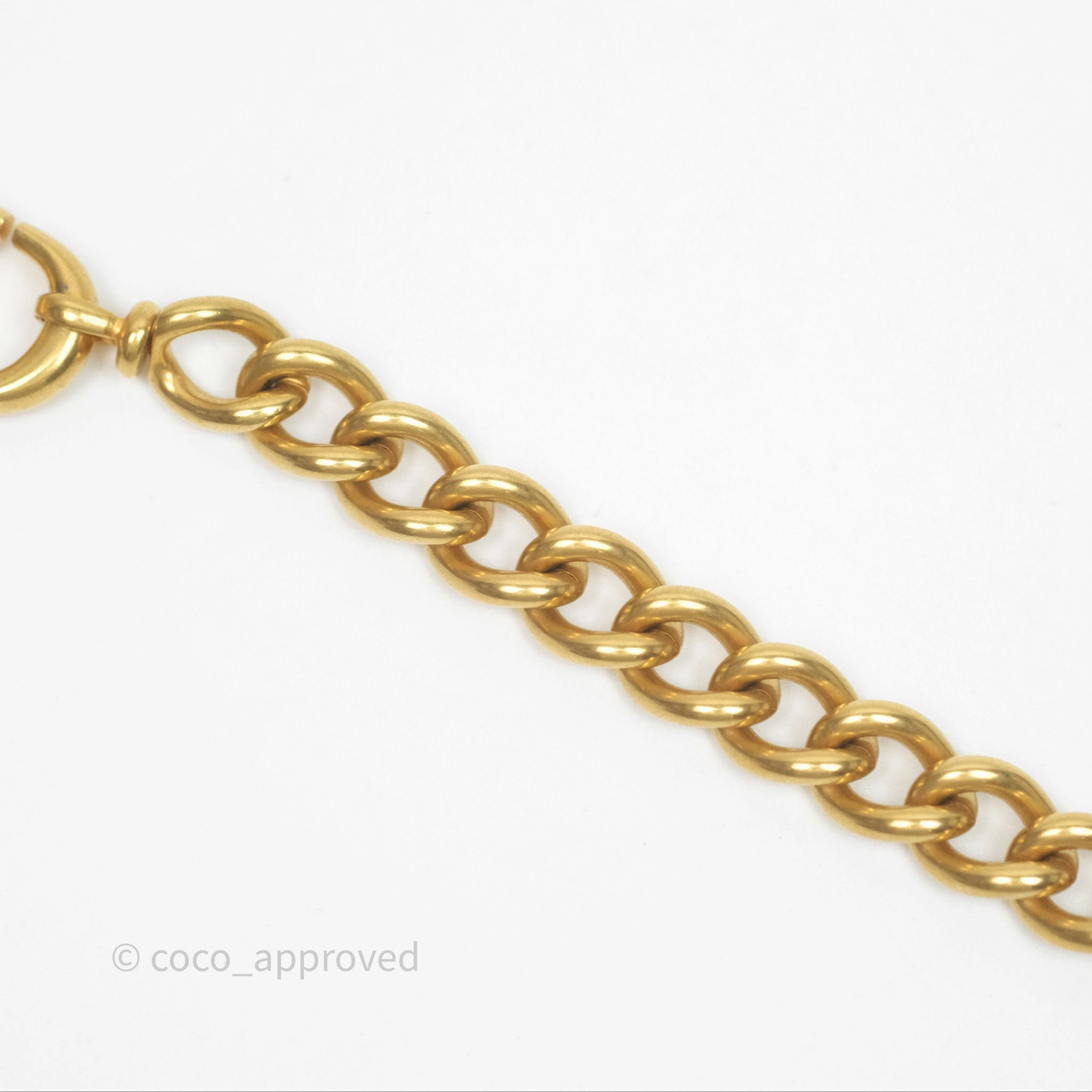 Christian Dior Petit CD Choker Necklace Gold Tone