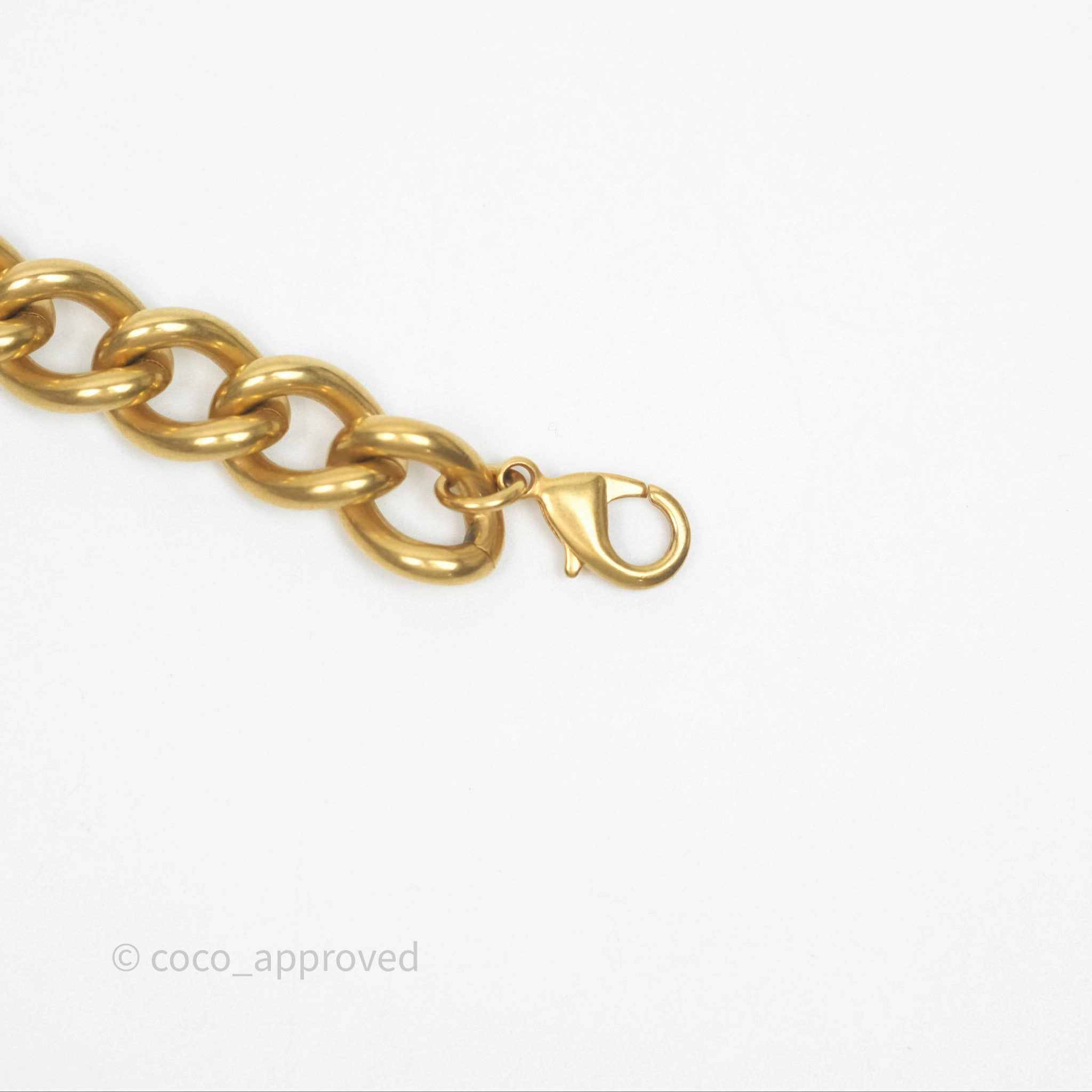 Christian Dior Petit CD Choker Necklace Gold Tone