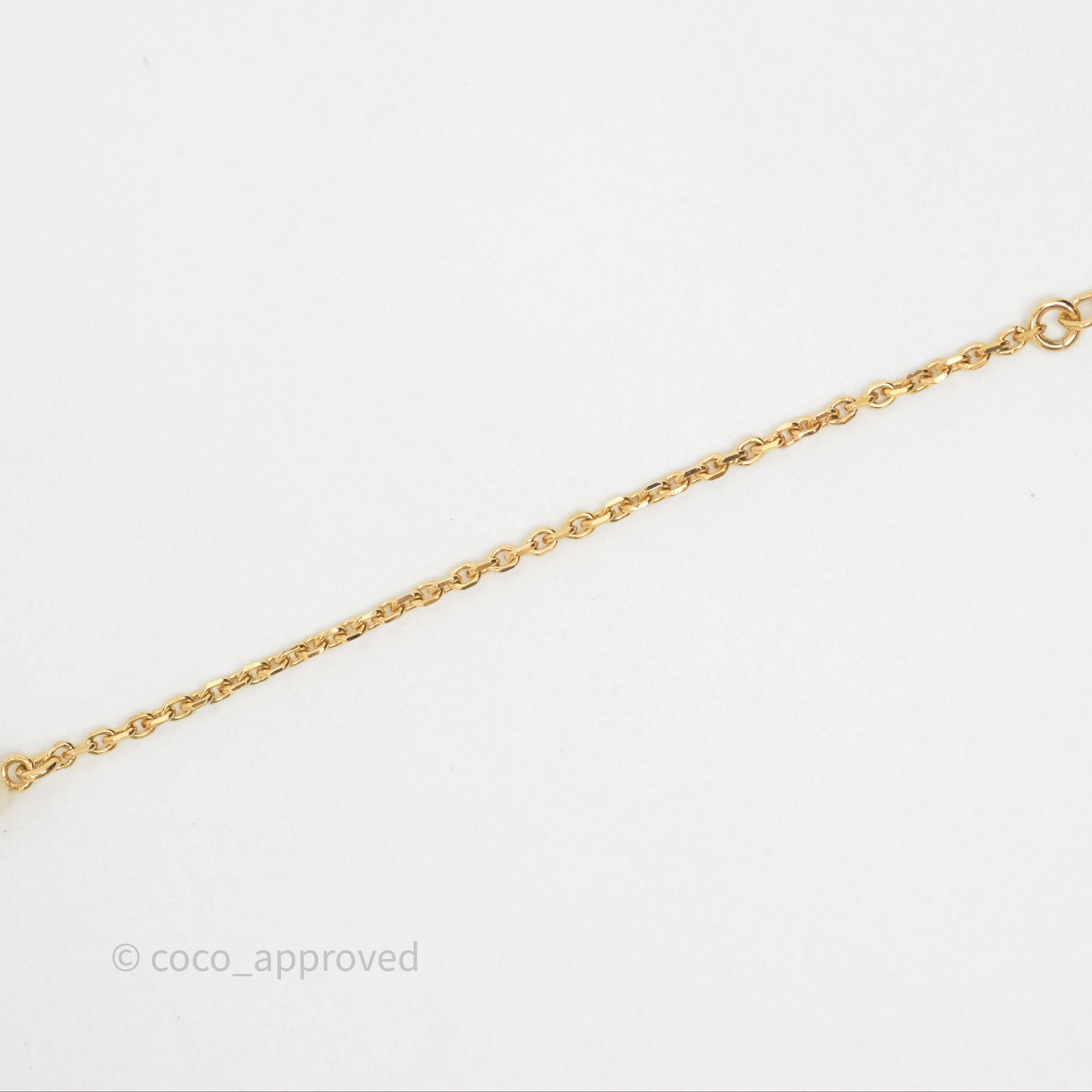 Christian Dior Petit CD Treasure Necklace Pearls Gold Tone