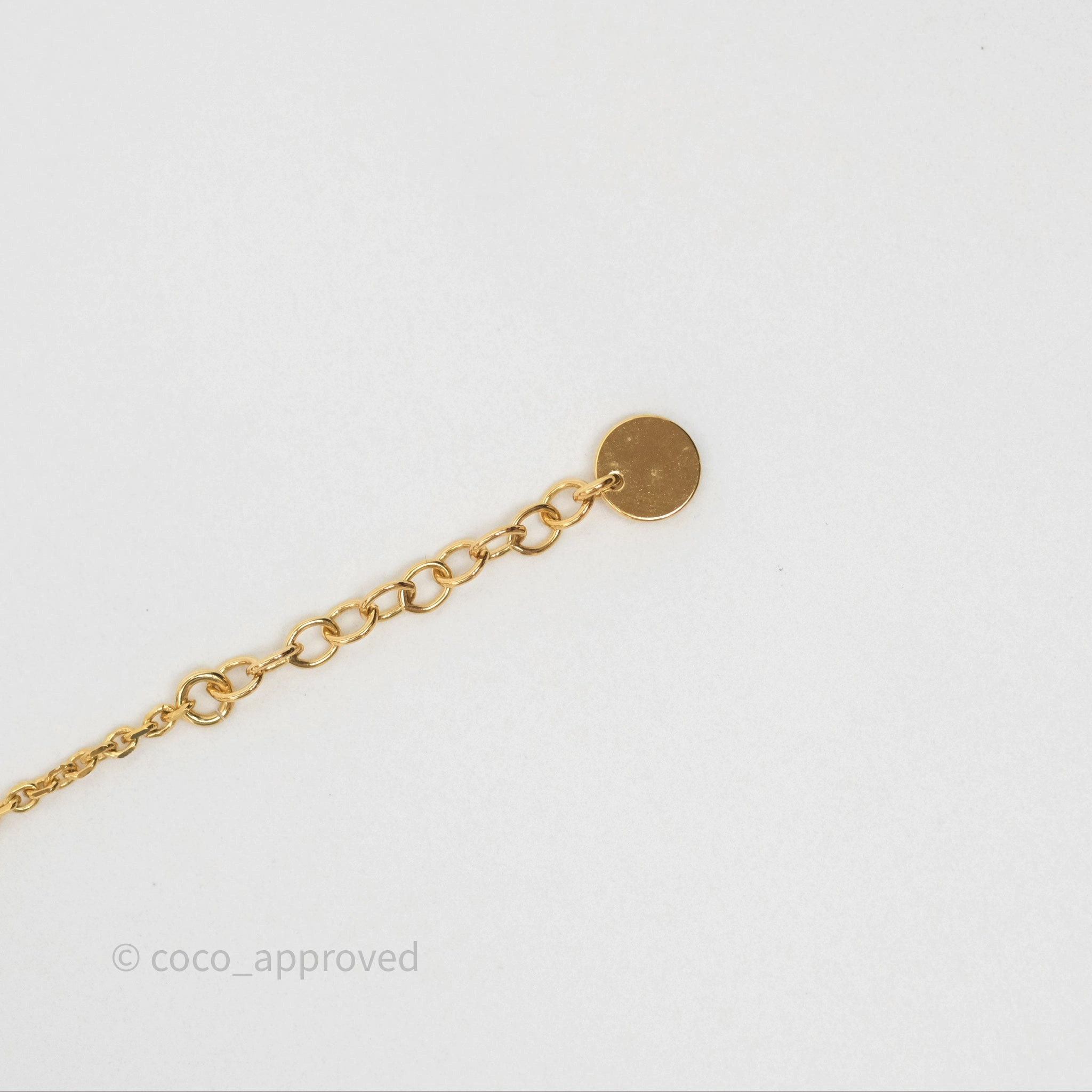 Christian Dior Petit CD Treasure Necklace Pearls Gold Tone