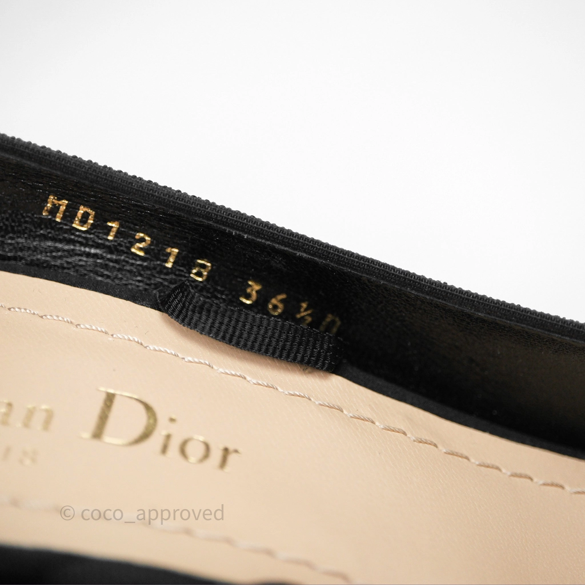 Christian Dior Pointed Toe Lace Up Heels Black Size 36.5