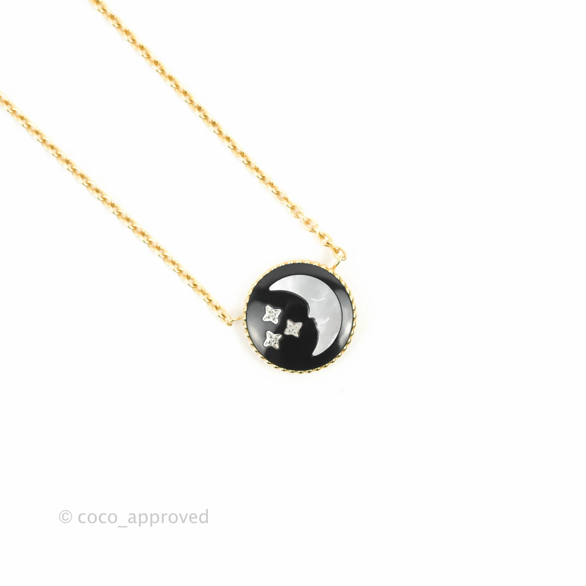 Christian Dior Rose Celeste Necklace Yellow and White Gold Diamond