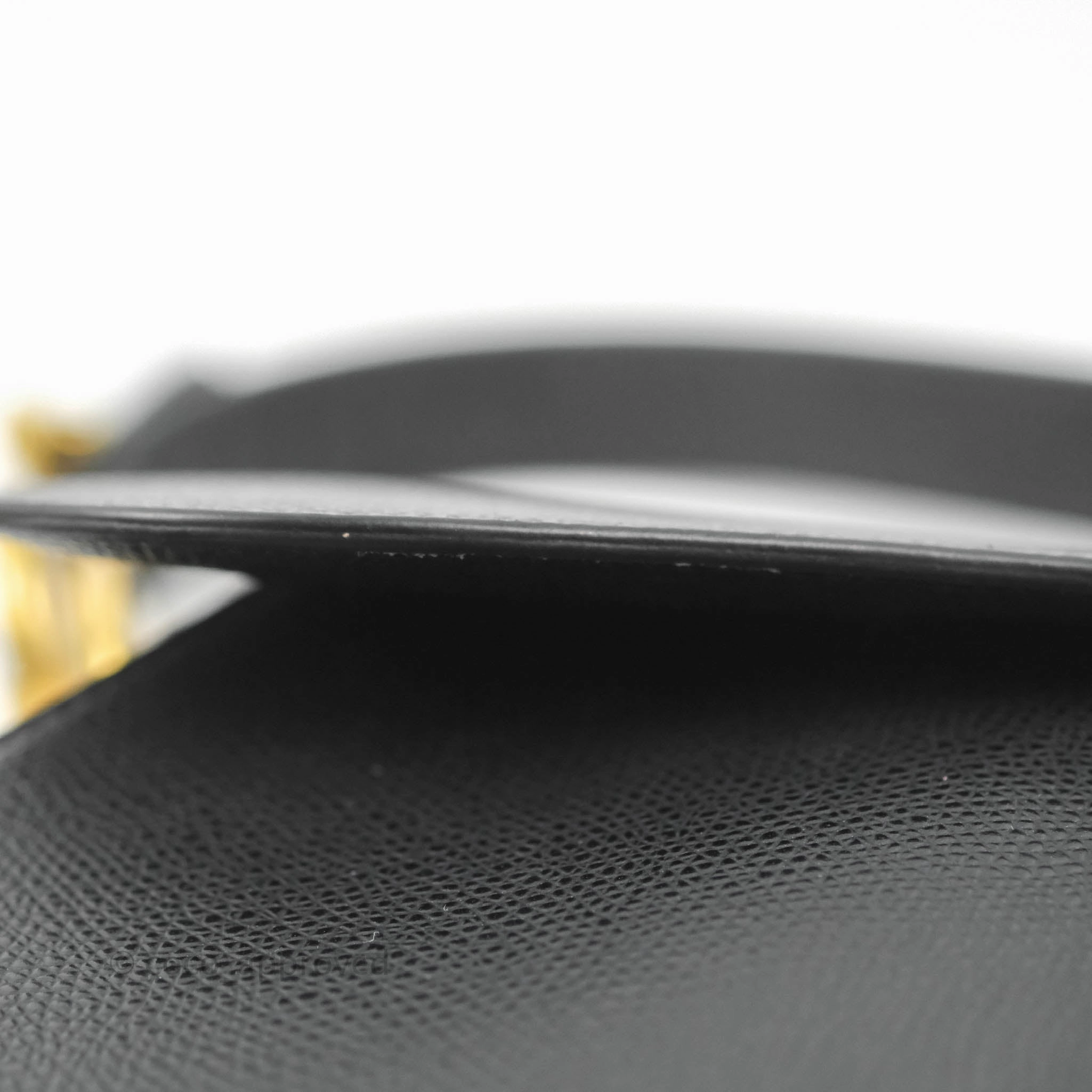 Christian Dior Saddle Bag Black Grained Calfskin Gold Hardware