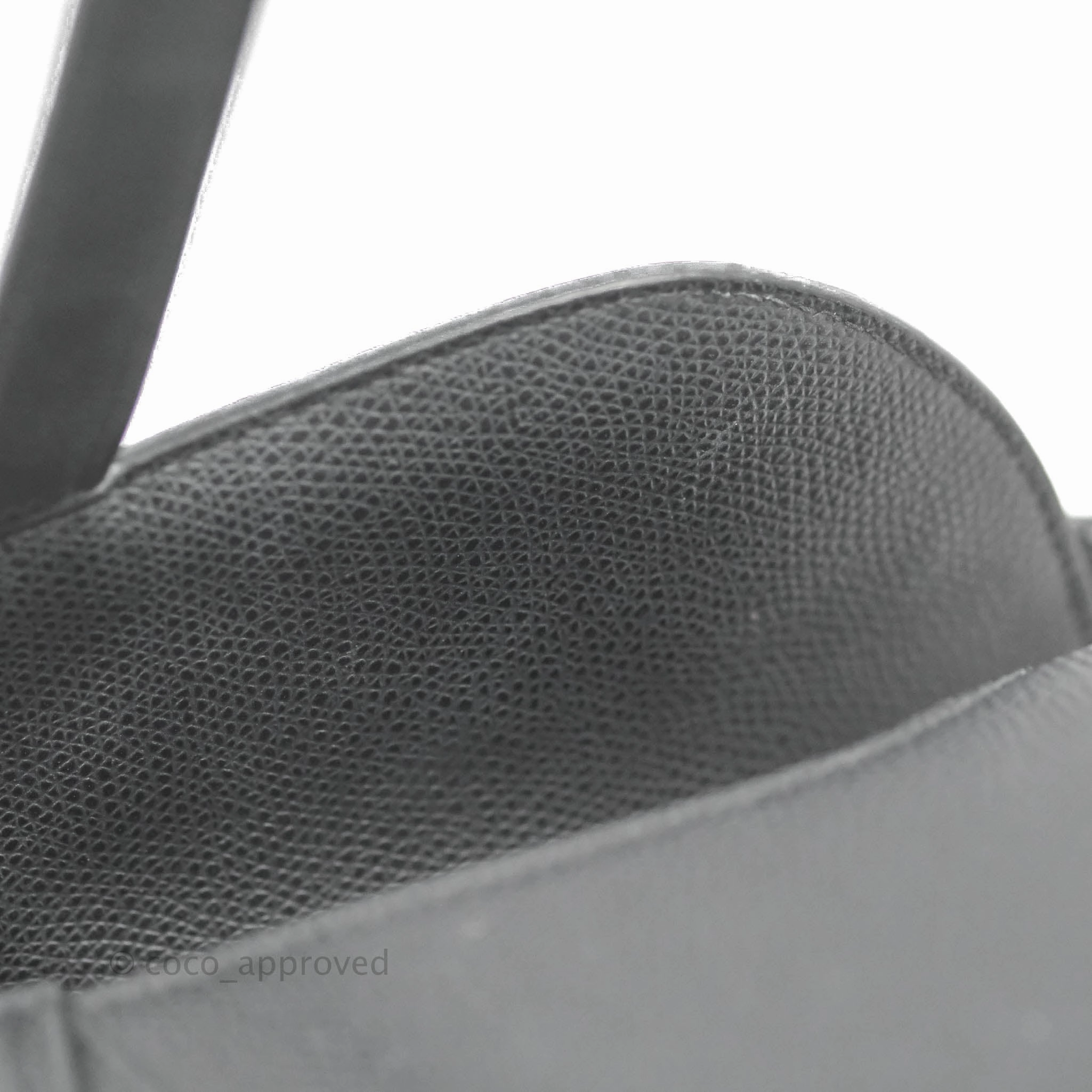Christian Dior Saddle Bag Black Grained Calfskin Gold Hardware