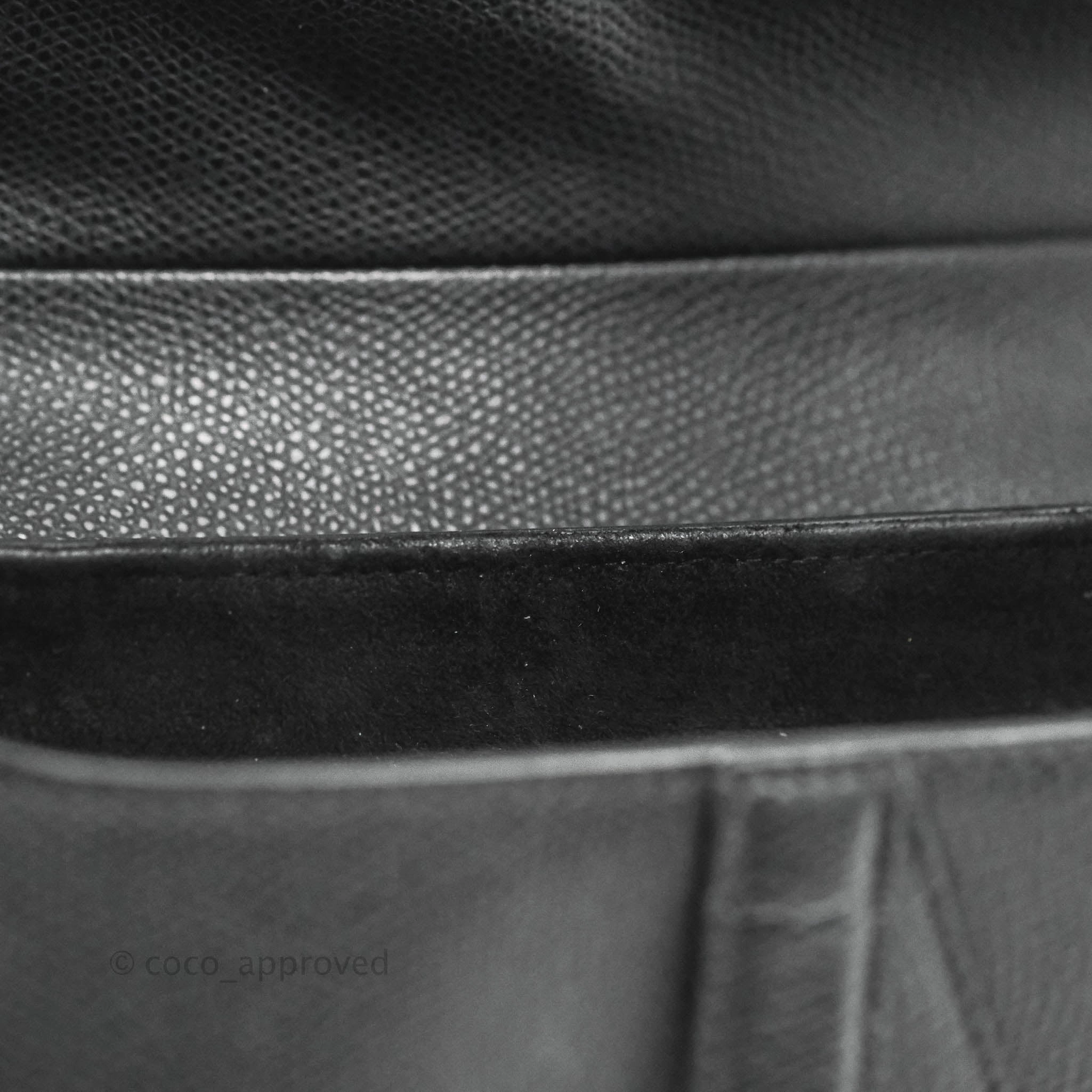 Christian Dior Saddle Bag Black Grained Calfskin Gold Hardware