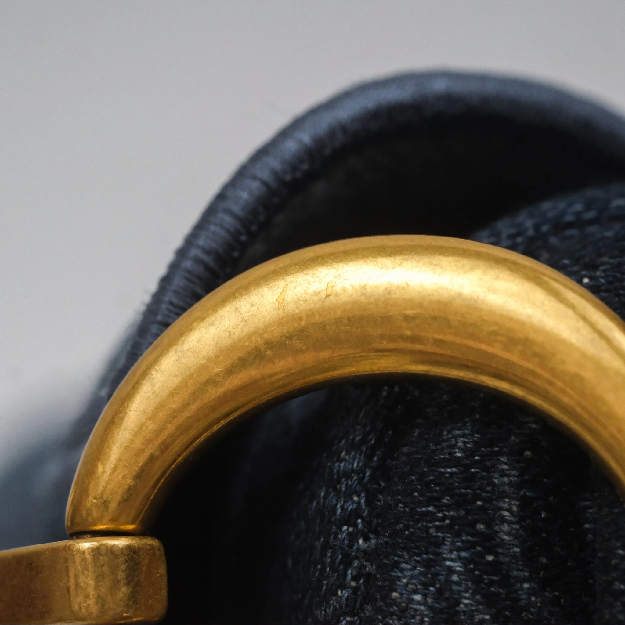 Christian Dior Saddle Bag Navy Denim Gold Hardware