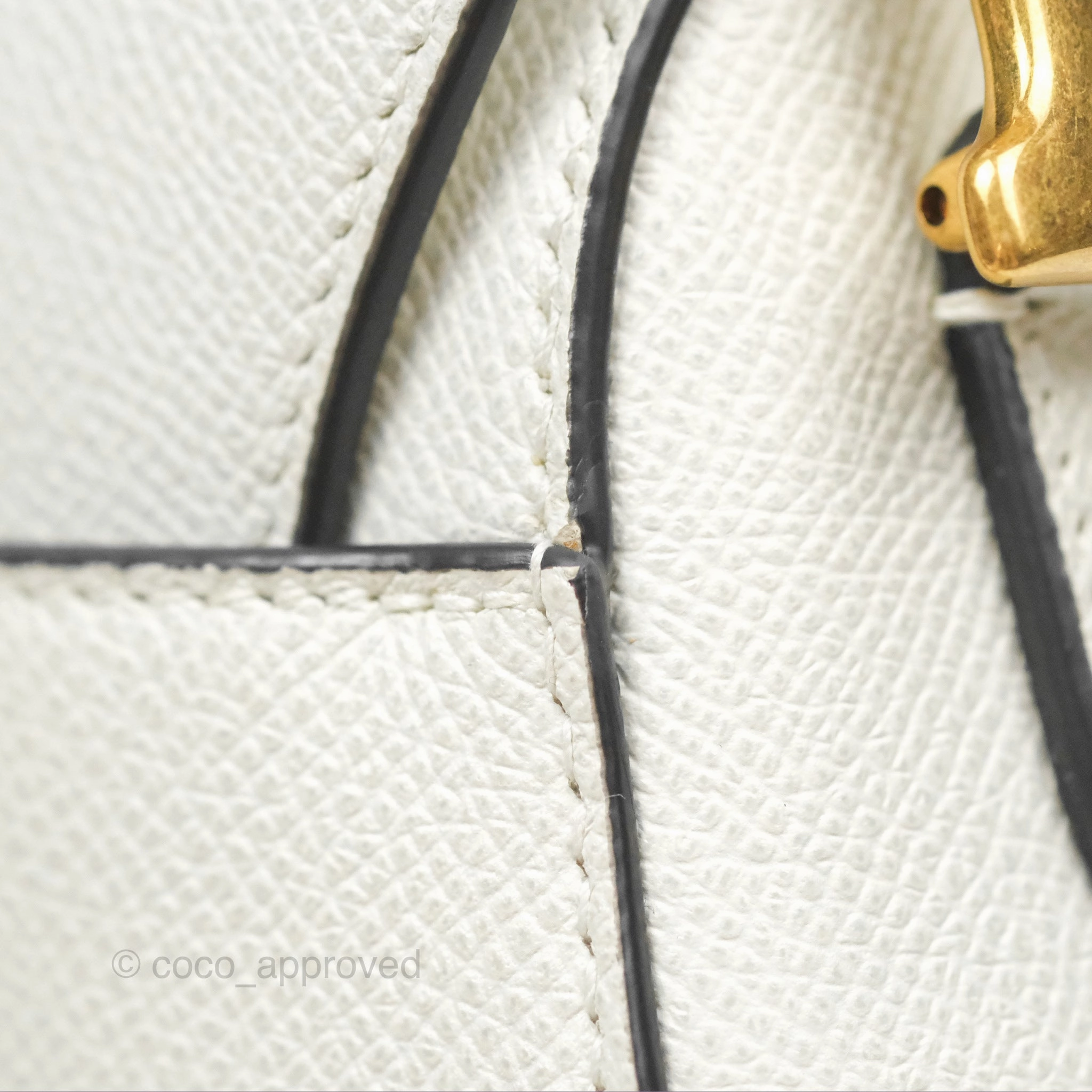 Christian Dior Saddle Bag White Grained Calfskin Gold Hardware