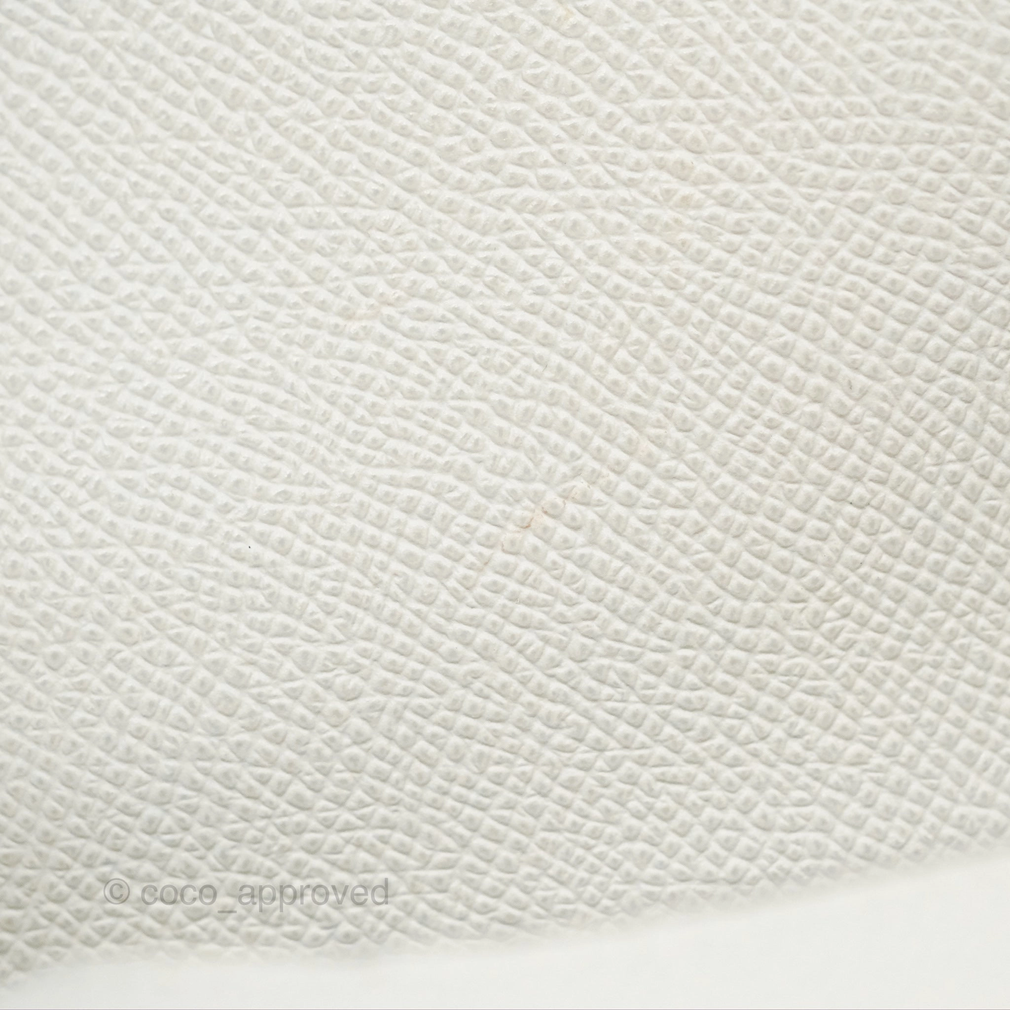 Christian Dior Saddle Bag White Grained Calfskin Gold Hardware