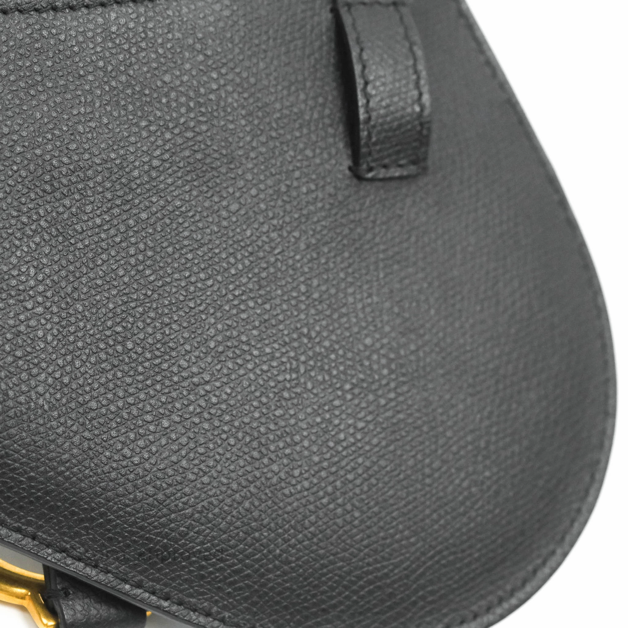 Christian Dior Saddle Belt Bag Black Calfskin Gold Hardware