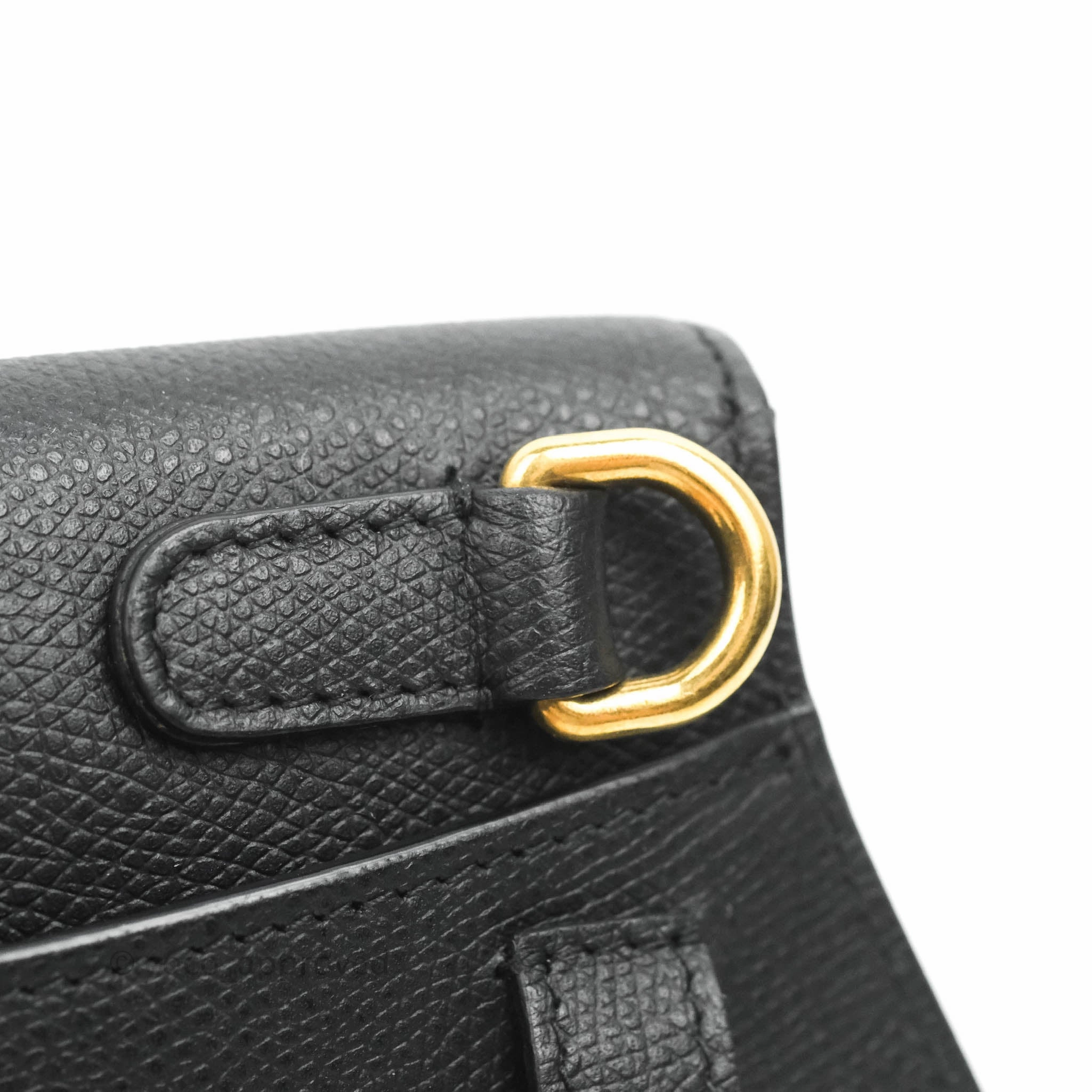 Christian Dior Saddle Belt Bag Black Calfskin Gold Hardware