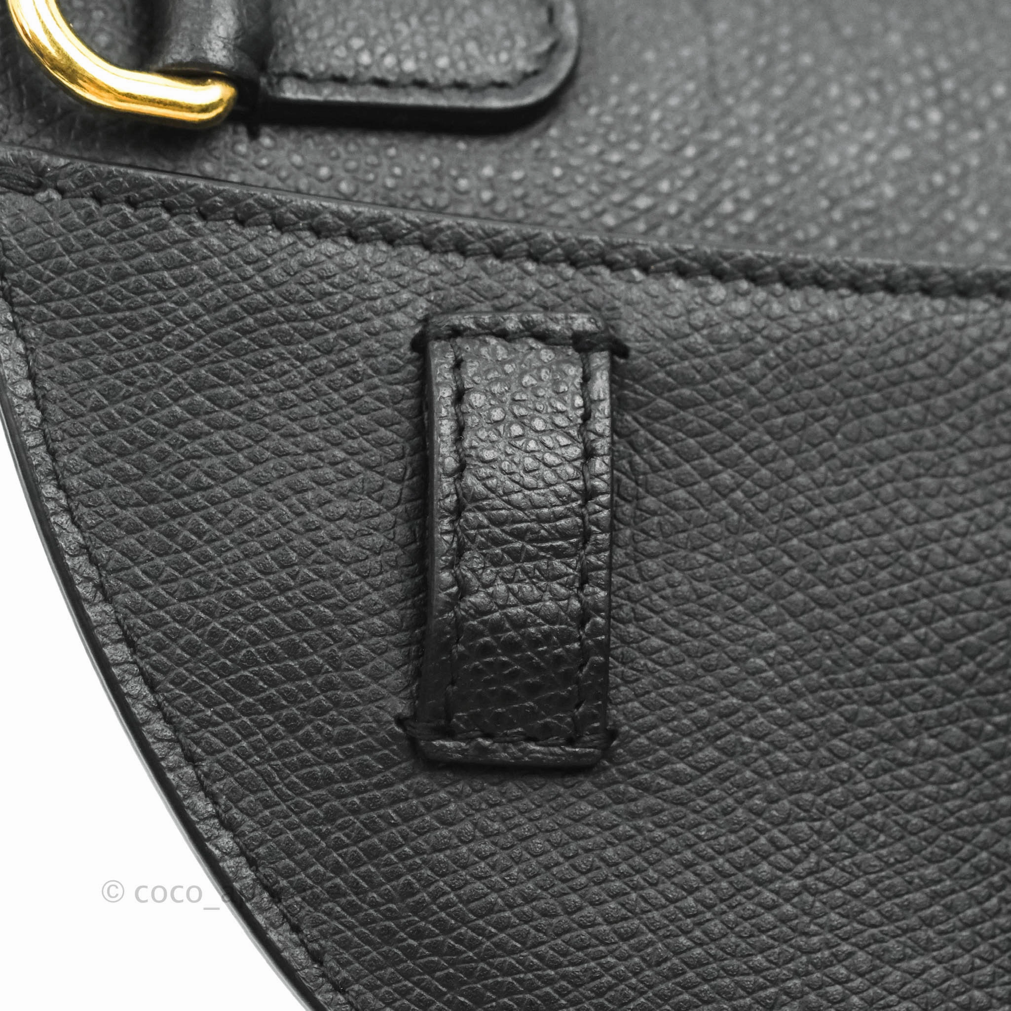Christian Dior Saddle Belt Bag Black Calfskin Gold Hardware