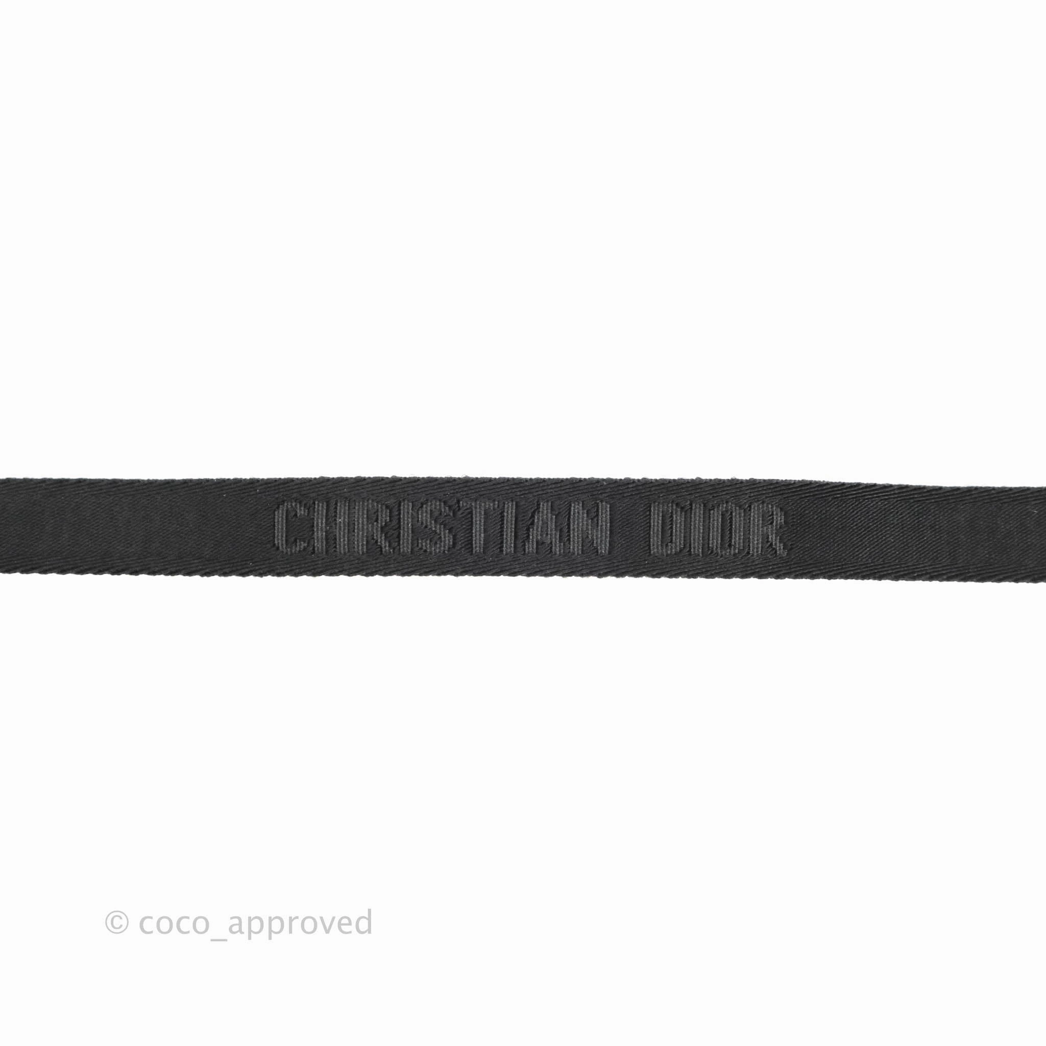 Christian Dior Saddle Belt Bag Black Calfskin Gold Hardware