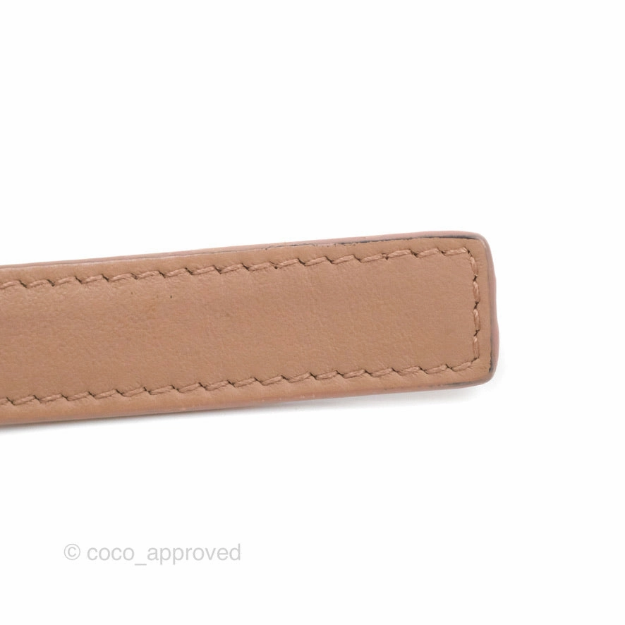 Christian Dior Saddle Belt Pouch Dusty Pink Matte Calfskin Gold Hardware