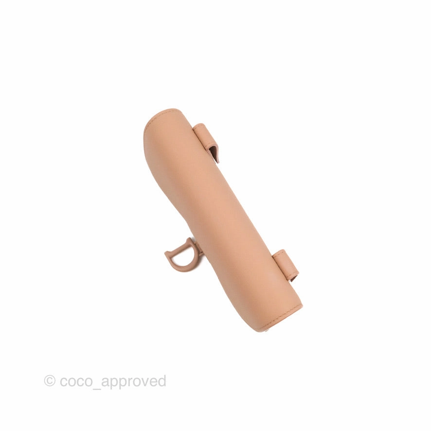 Christian Dior Saddle Belt Pouch Dusty Pink Matte Calfskin Gold Hardware