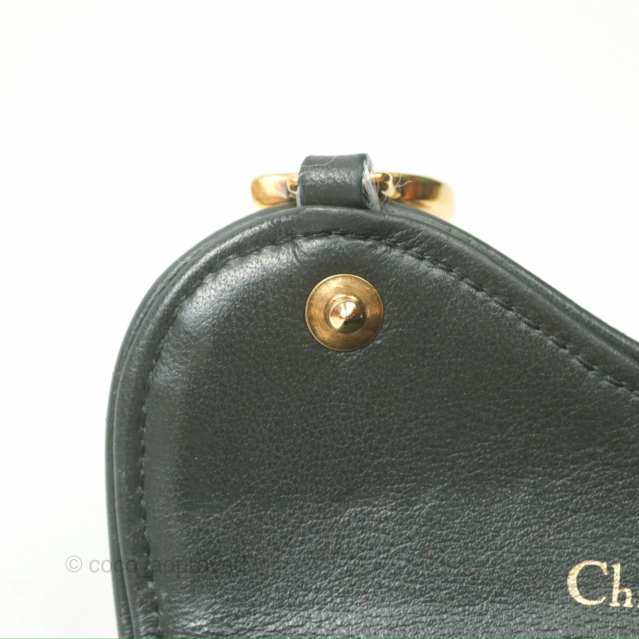Christian Dior Saddle Flap Card Holder Green Dior Oblique Jacquard