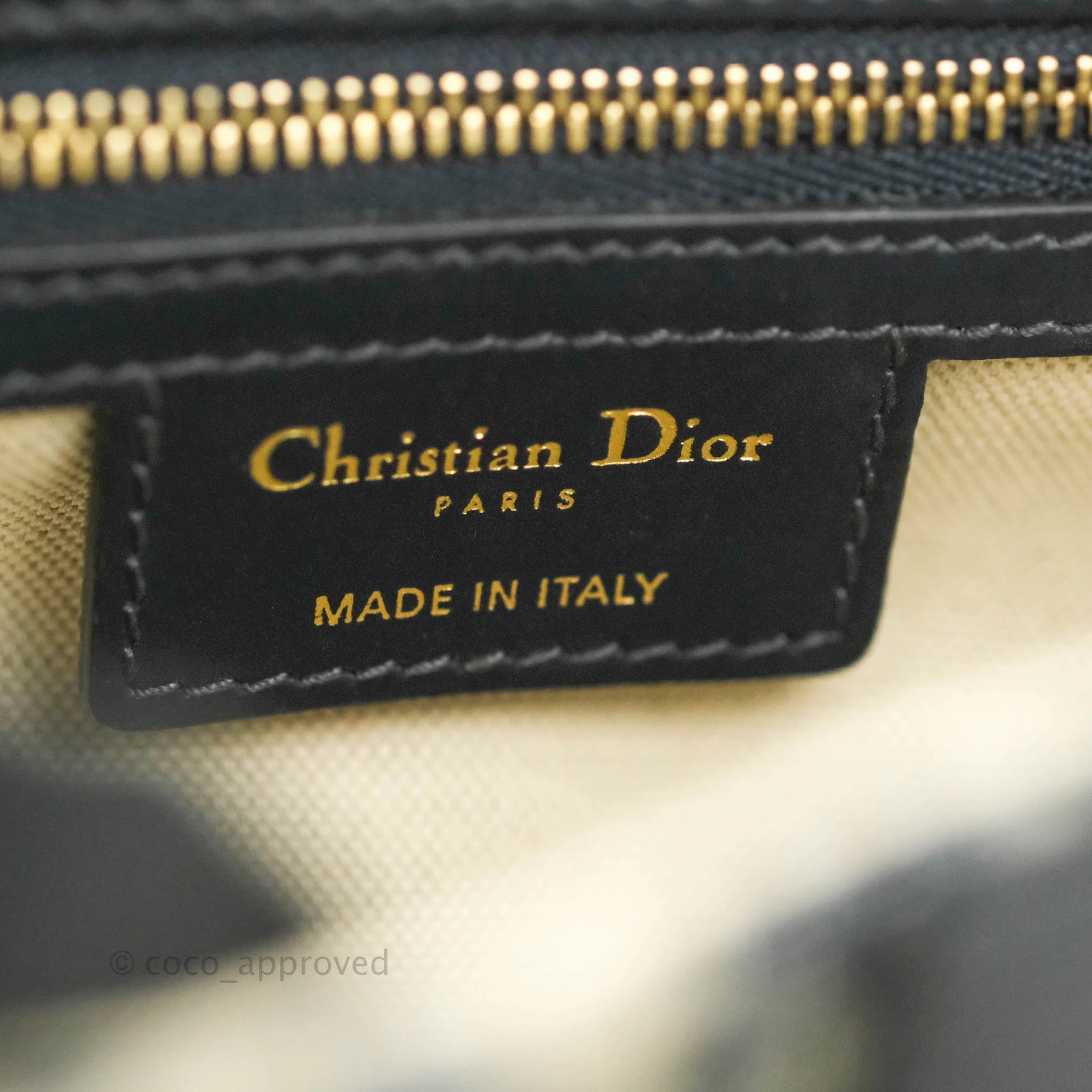 Christian Dior Saddle Medium Blue Oblique Jacquard Gold Hardware