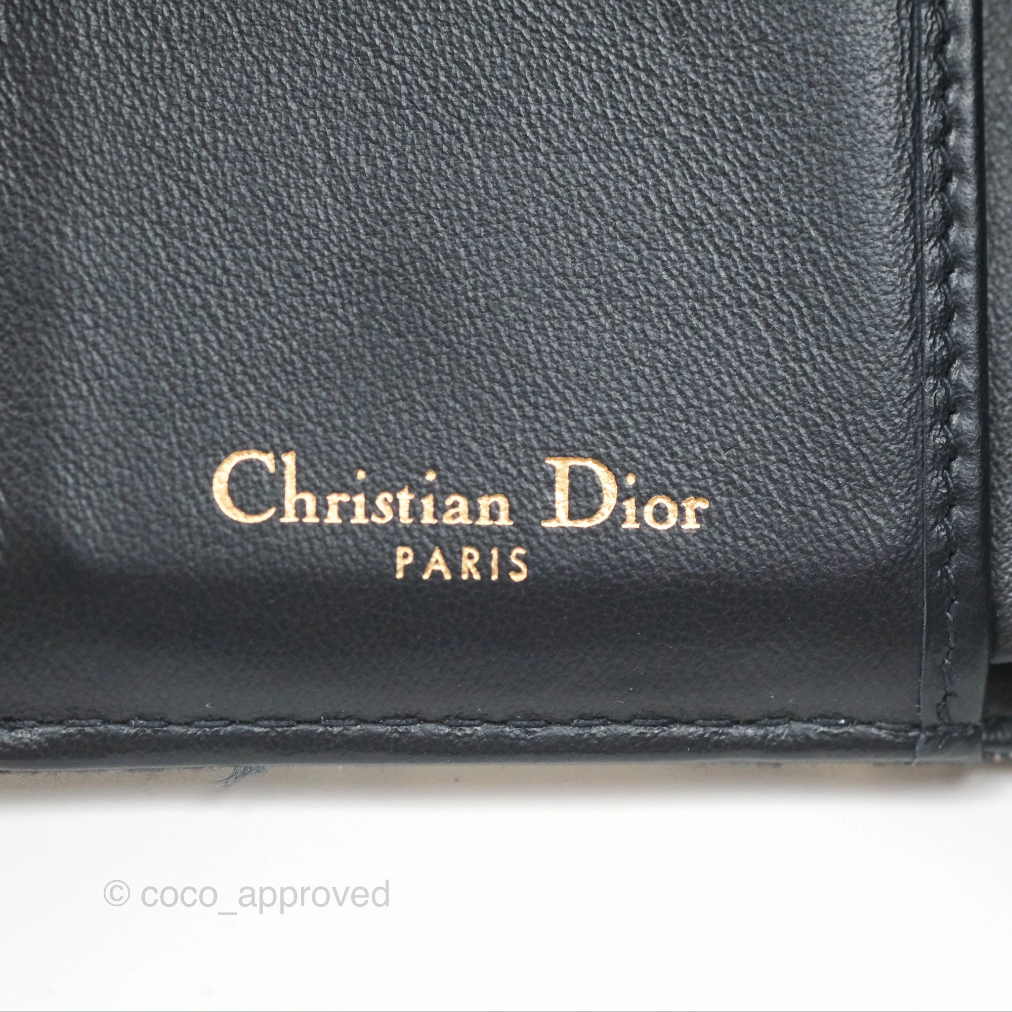 Christian Dior Saddle Small Flap Wallet Blue Dior Oblique Jacquard