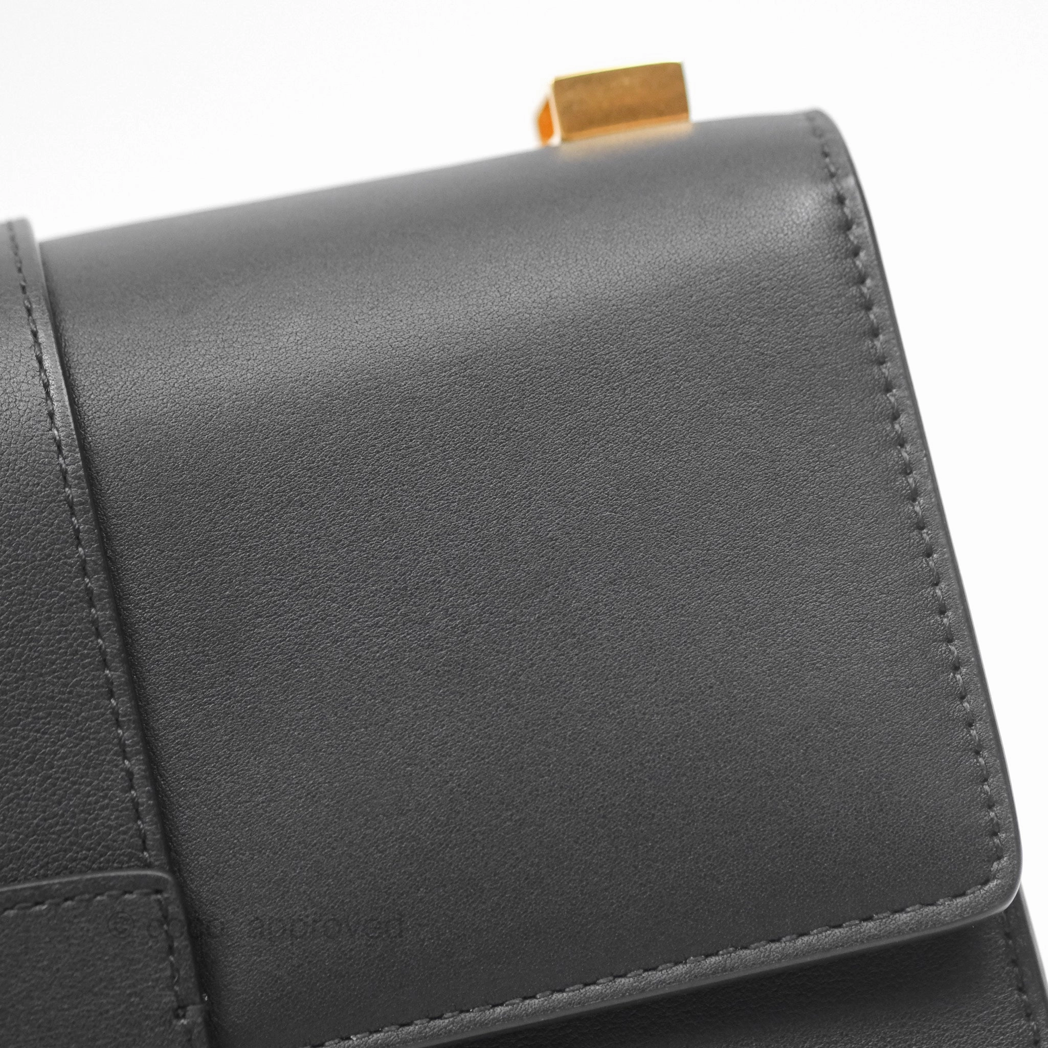 Christian Dior Small 30 Montaigne Bag Black Calfskin Gold Hardware