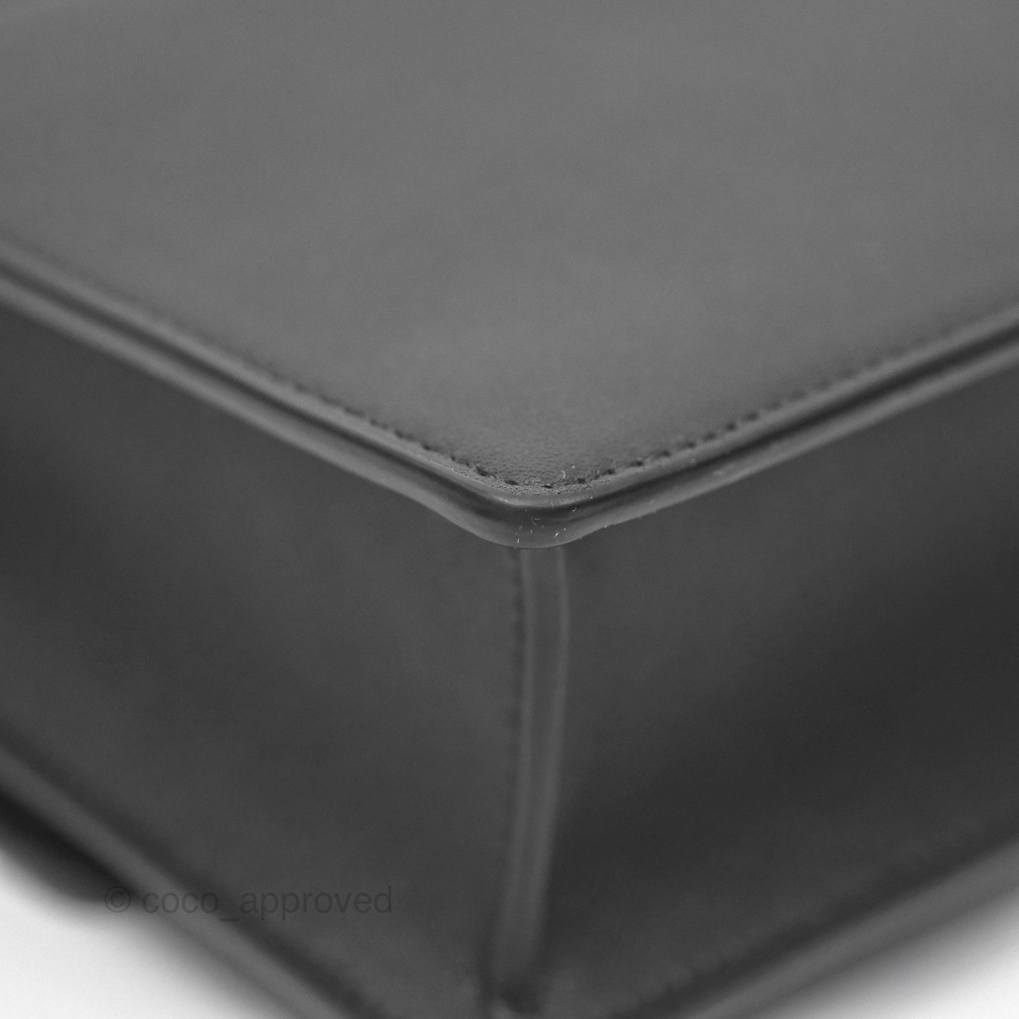 Christian Dior Small 30 Montaigne Bag Black Calfskin Gold Hardware