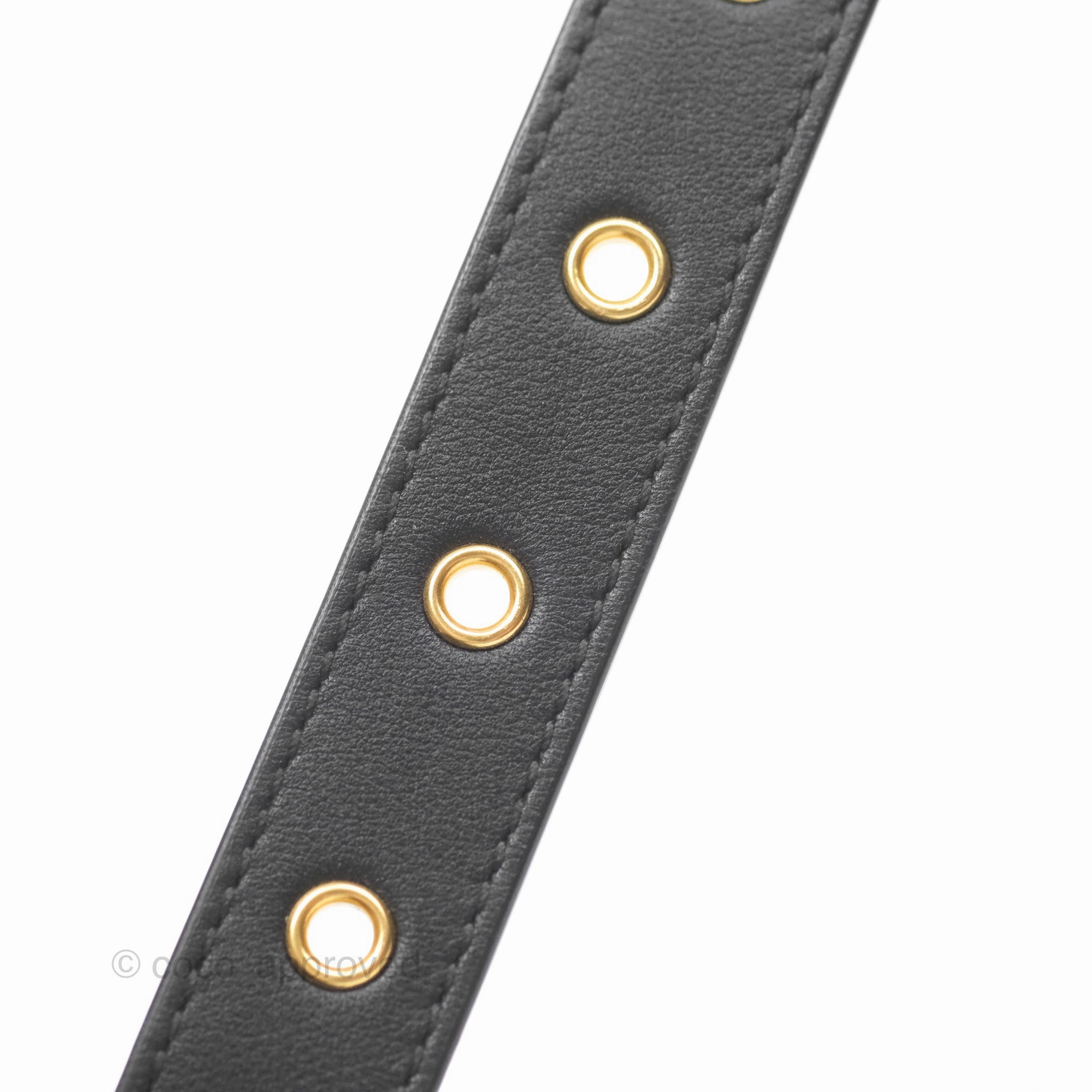 Christian Dior Small 30 Montaigne Bag Black Calfskin Gold Hardware