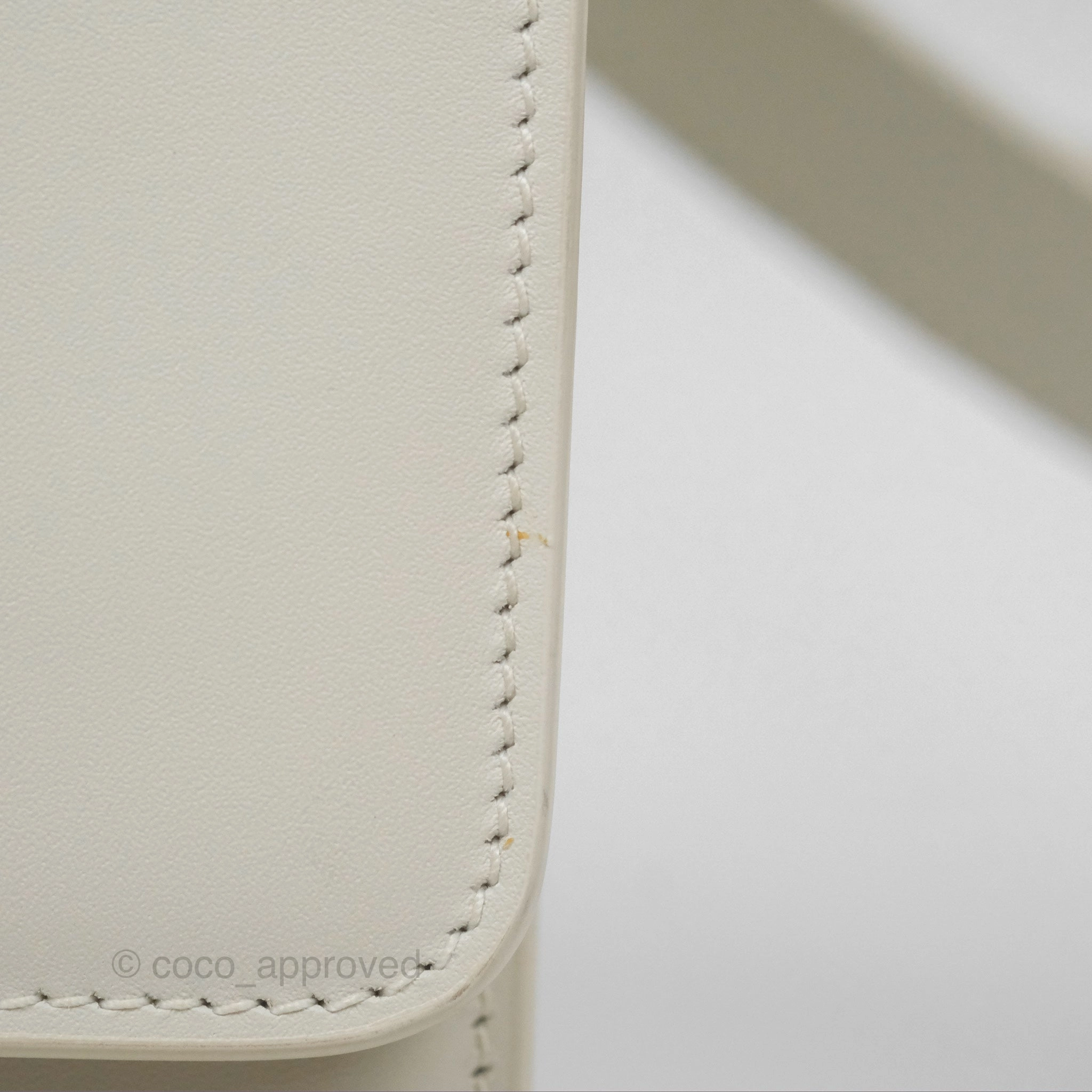 Christian Dior Small 30 Montaigne Box Bag White Calfskin