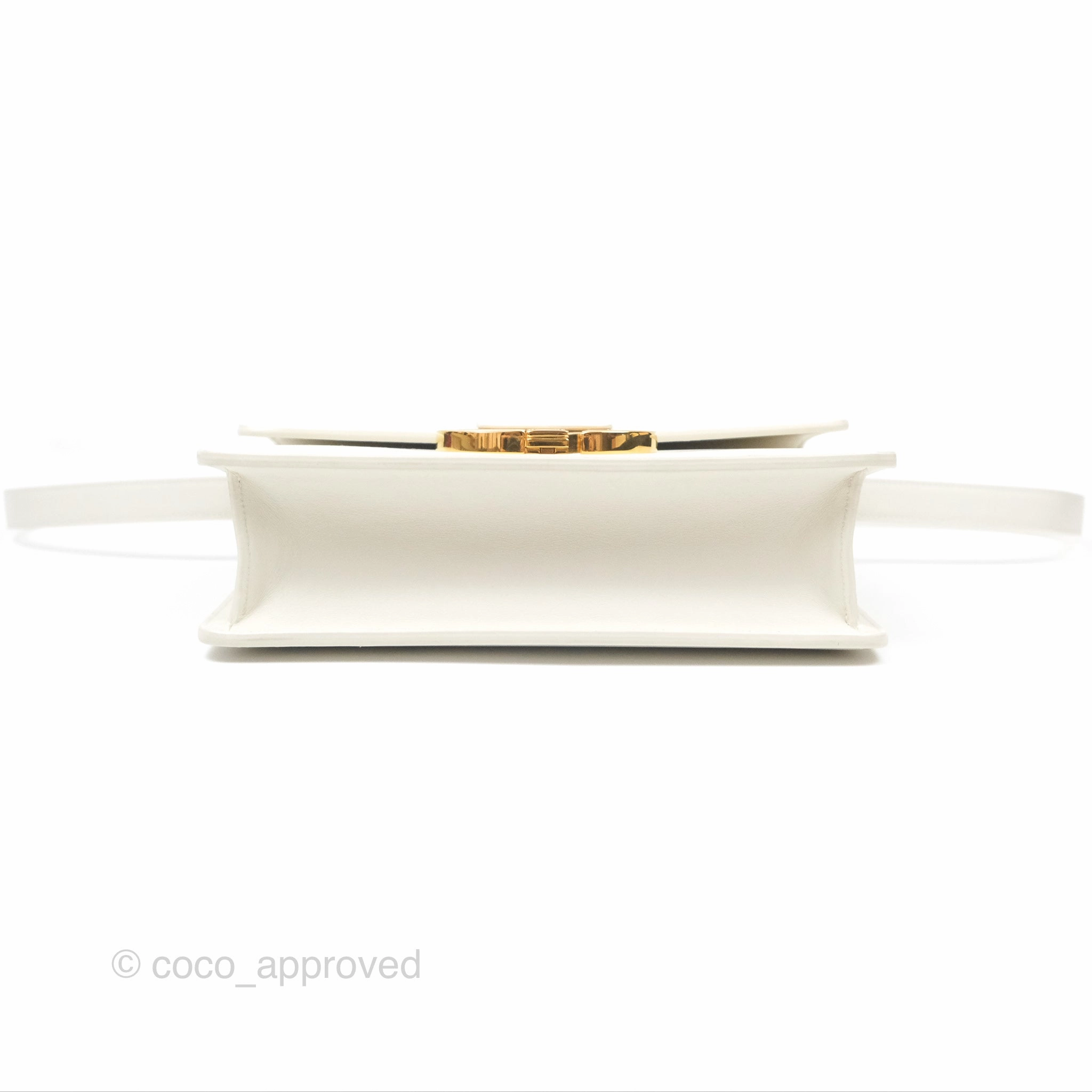 Christian Dior Small 30 Montaigne Box Bag White Calfskin