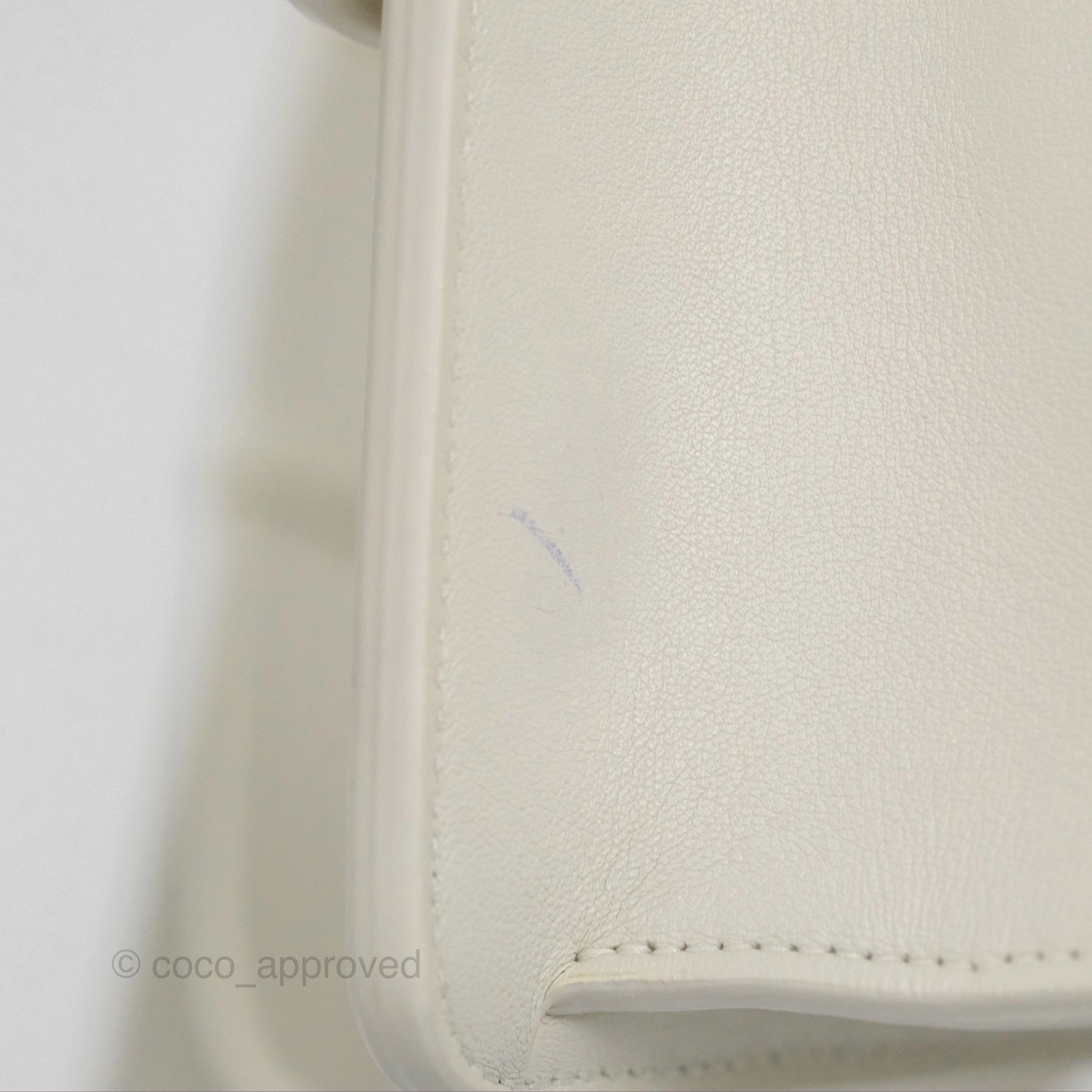 Christian Dior Small 30 Montaigne Box Bag White Calfskin