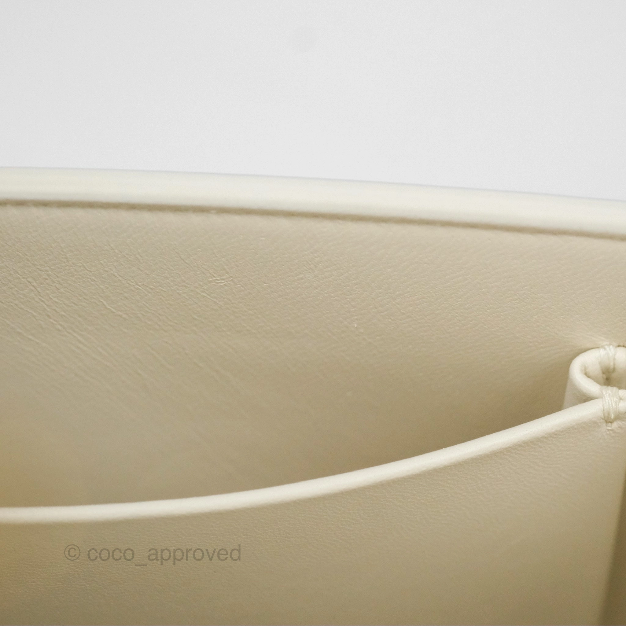 Christian Dior Small 30 Montaigne Box Bag White Calfskin