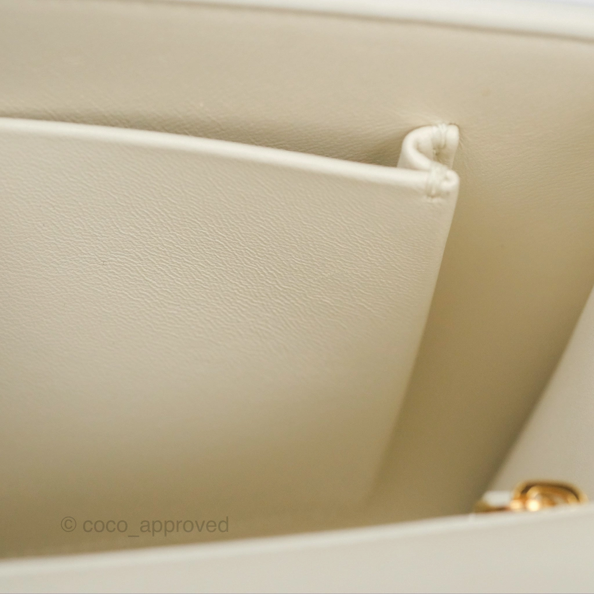 Christian Dior Small 30 Montaigne Box Bag White Calfskin