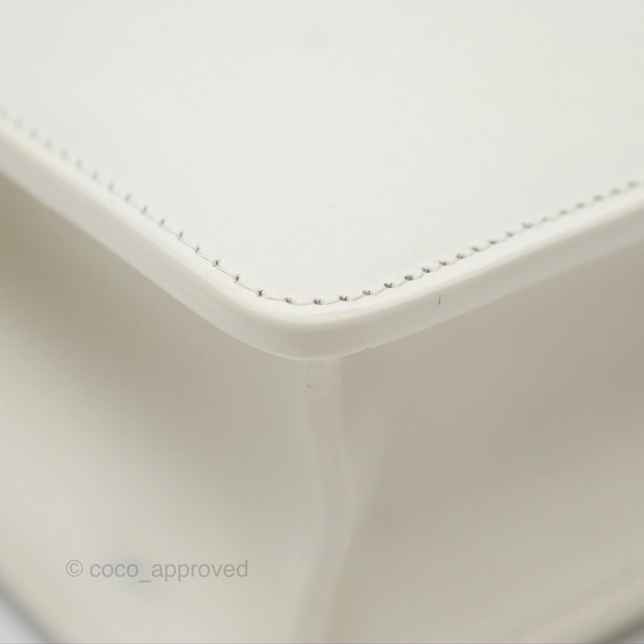 Christian Dior Small 30 Montaigne Box Bag White Calfskin