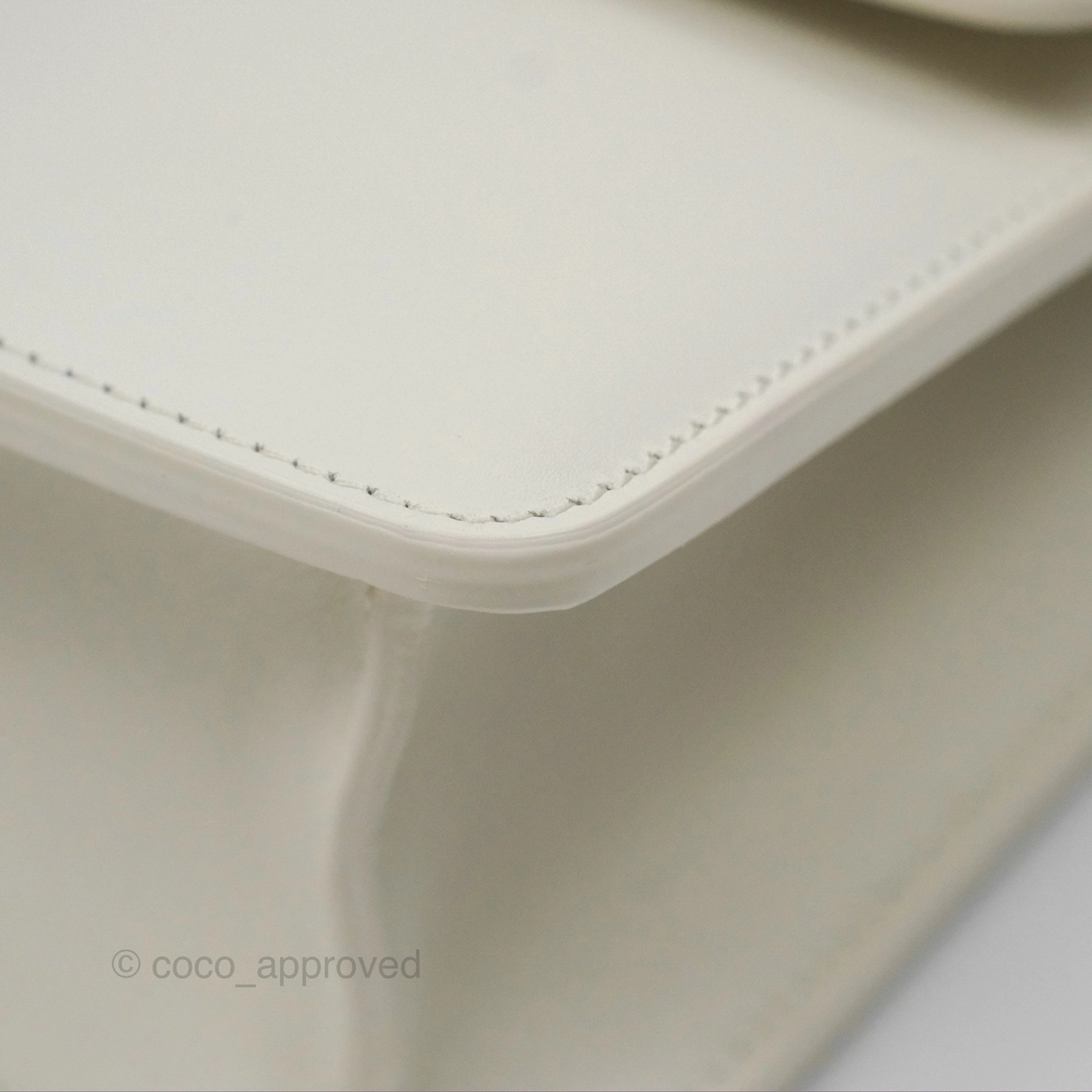 Christian Dior Small 30 Montaigne Box Bag White Calfskin