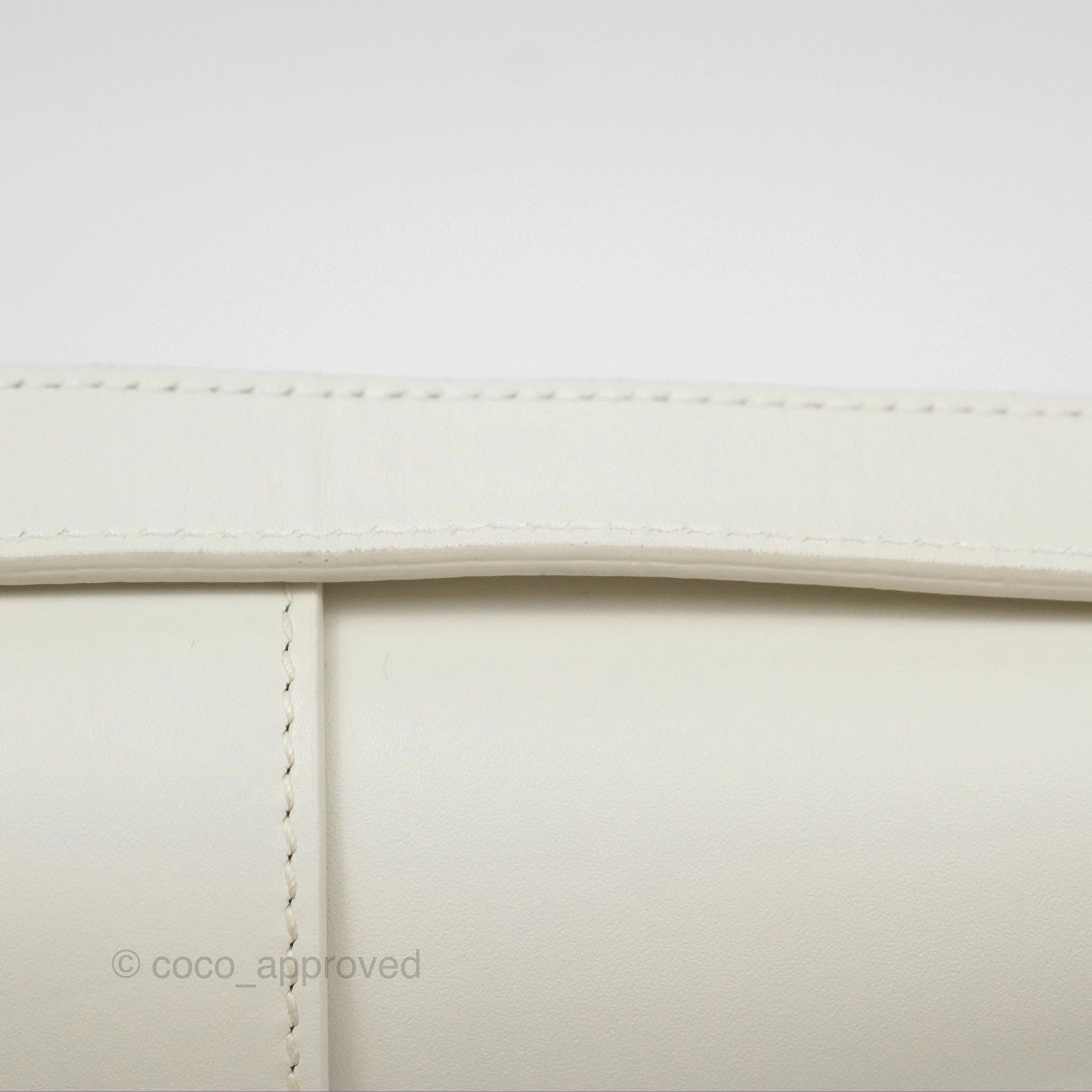 Christian Dior Small 30 Montaigne Box Bag White Calfskin