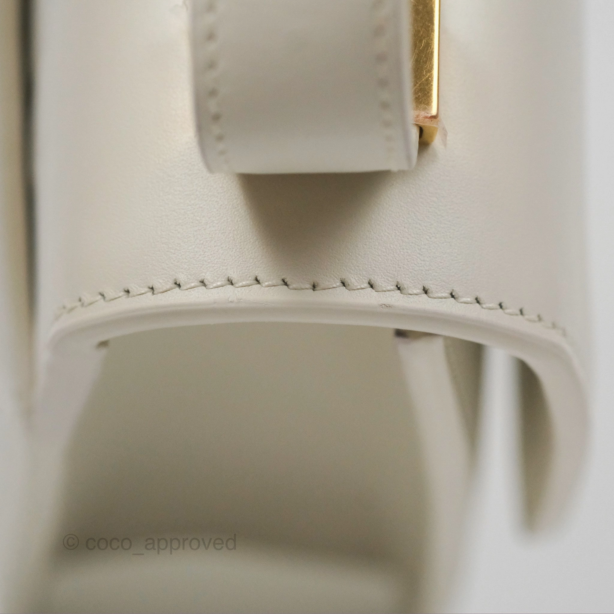 Christian Dior Small 30 Montaigne Box Bag White Calfskin
