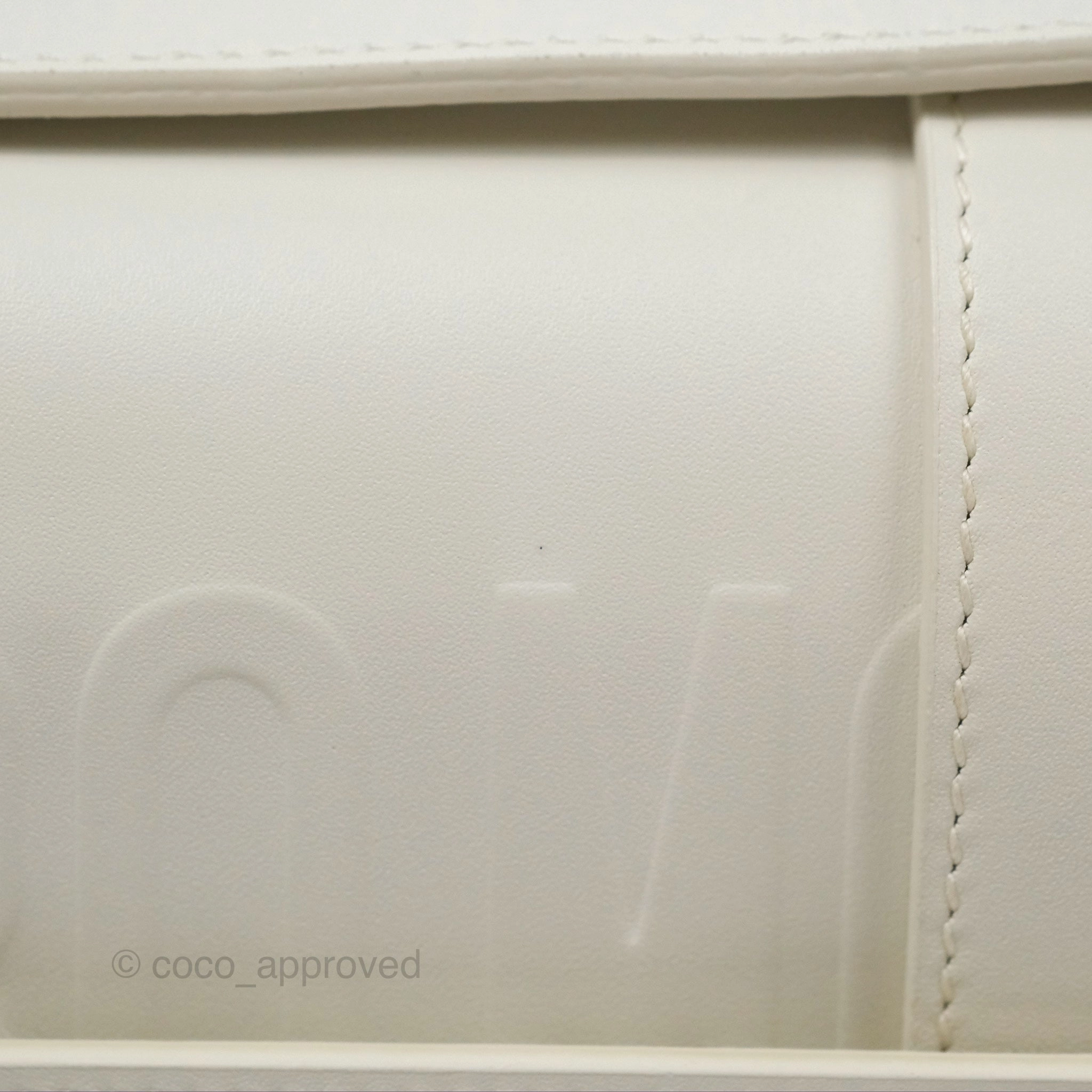 Christian Dior Small 30 Montaigne Box Bag White Calfskin