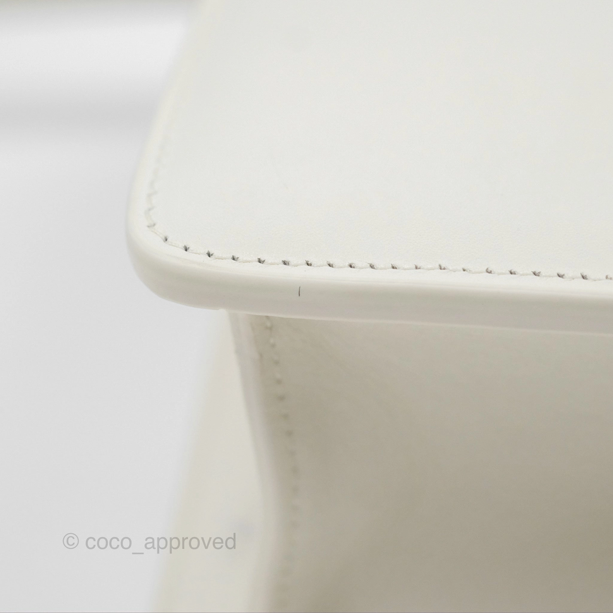 Christian Dior Small 30 Montaigne Box Bag White Calfskin