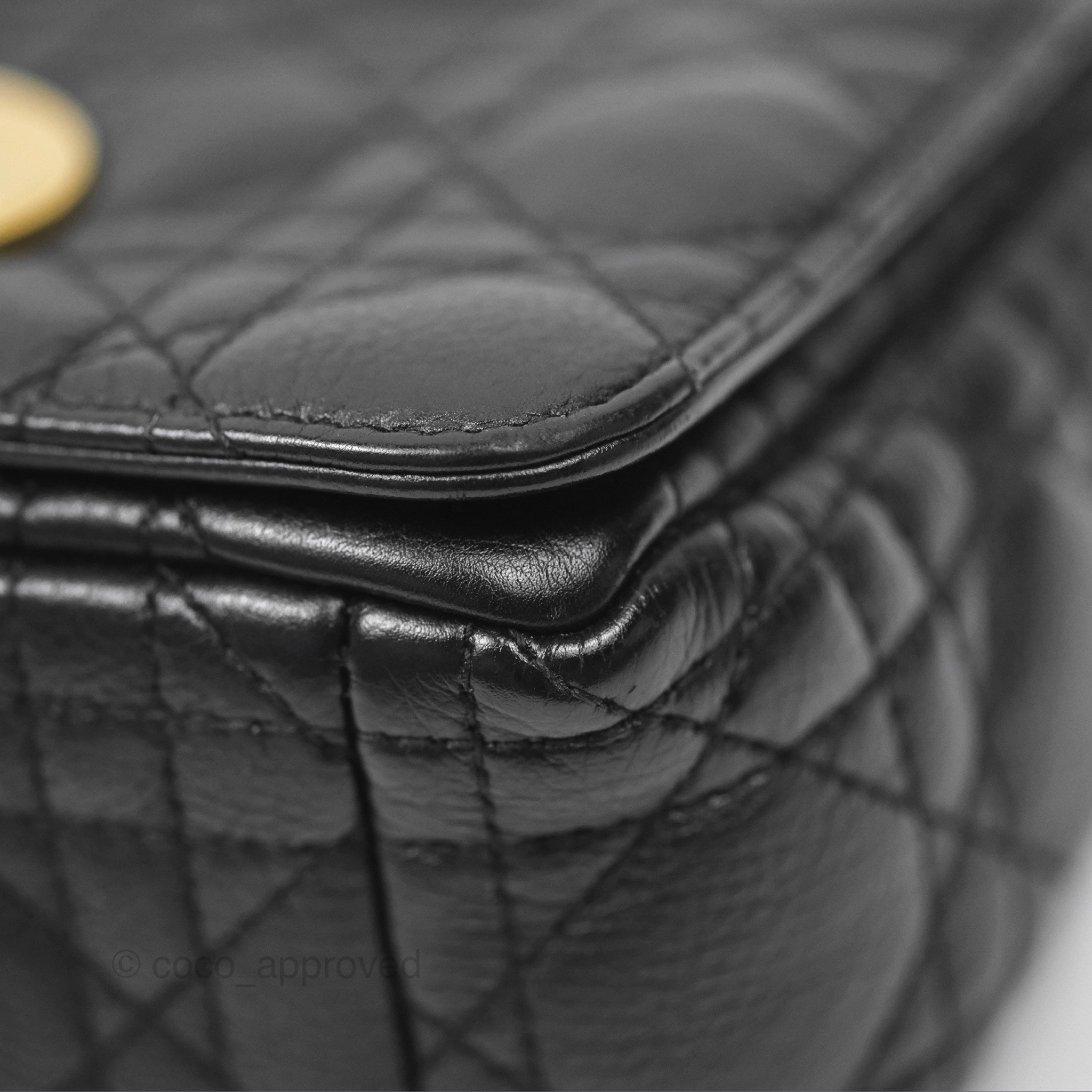Christian Dior Small Caro Bag Black Supple Cannage Calfskin