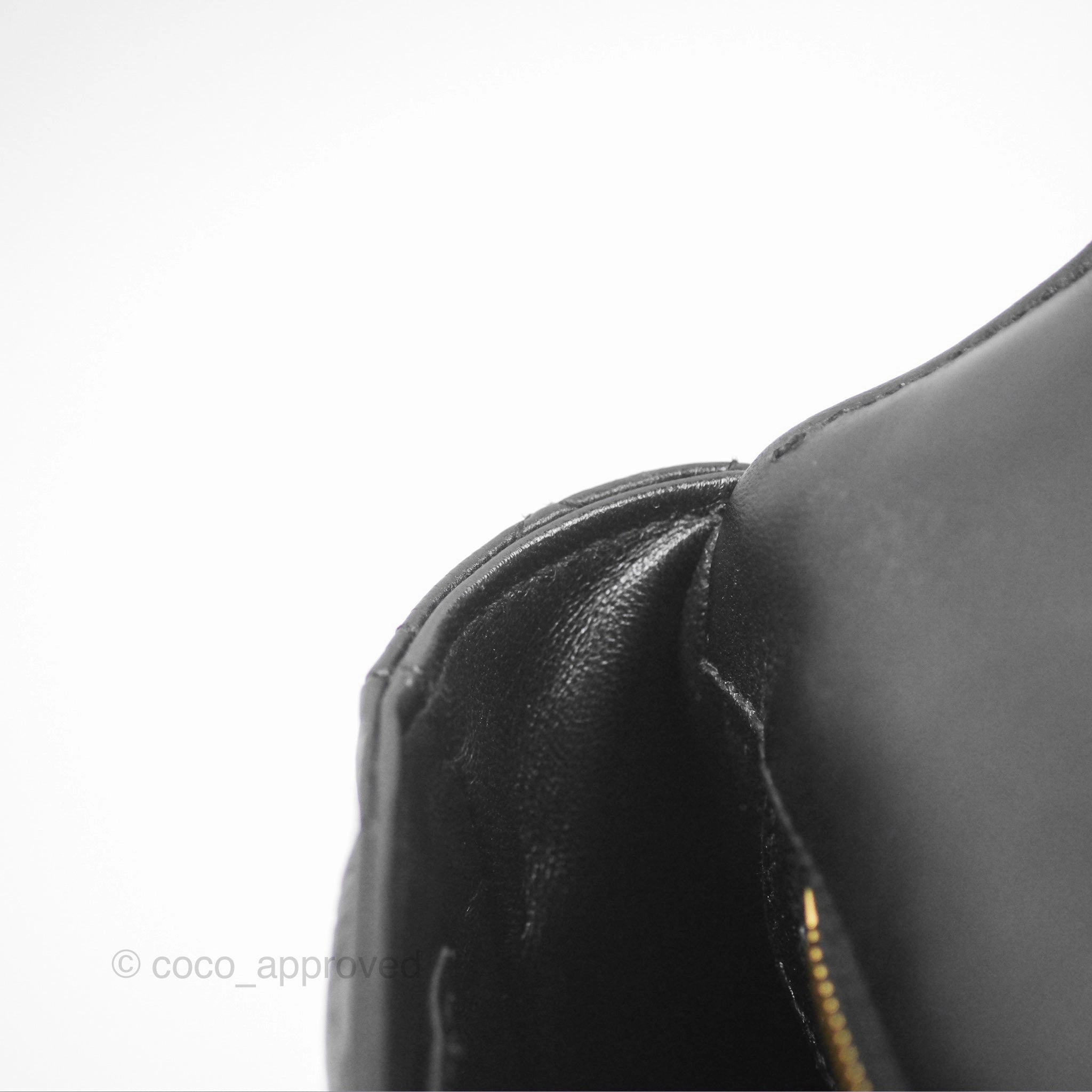 Christian Dior Small Caro Bag Black Supple Cannage Calfskin