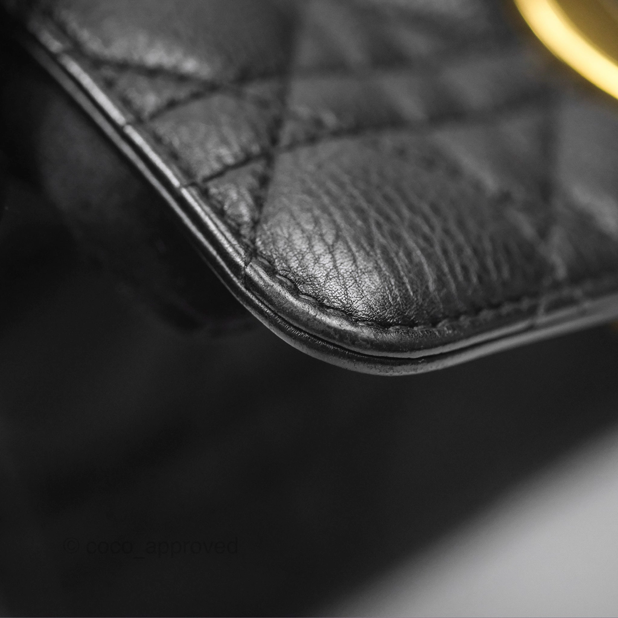 Christian Dior Small Caro Bag Black Supple Cannage Calfskin