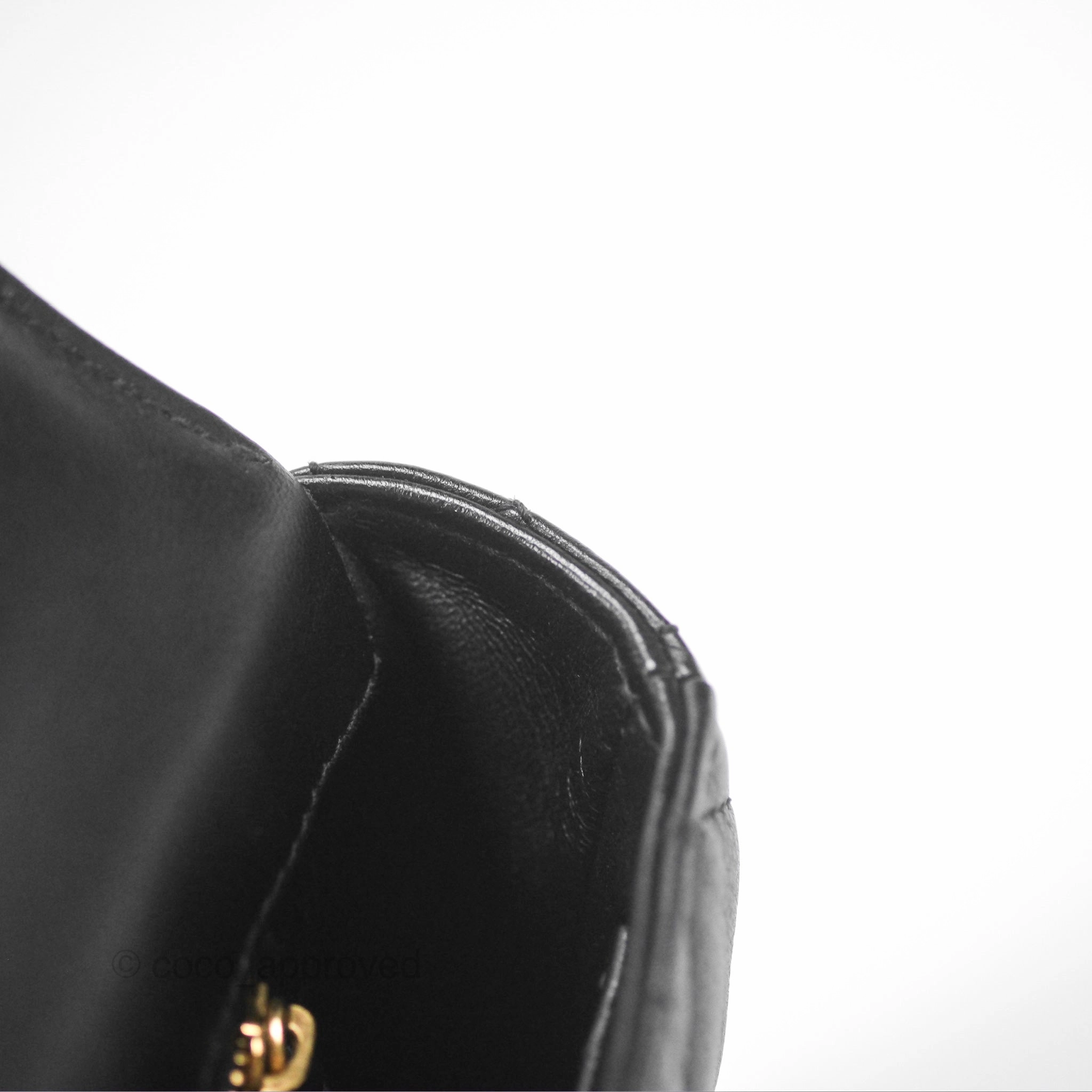 Christian Dior Small Caro Bag Black Supple Cannage Calfskin