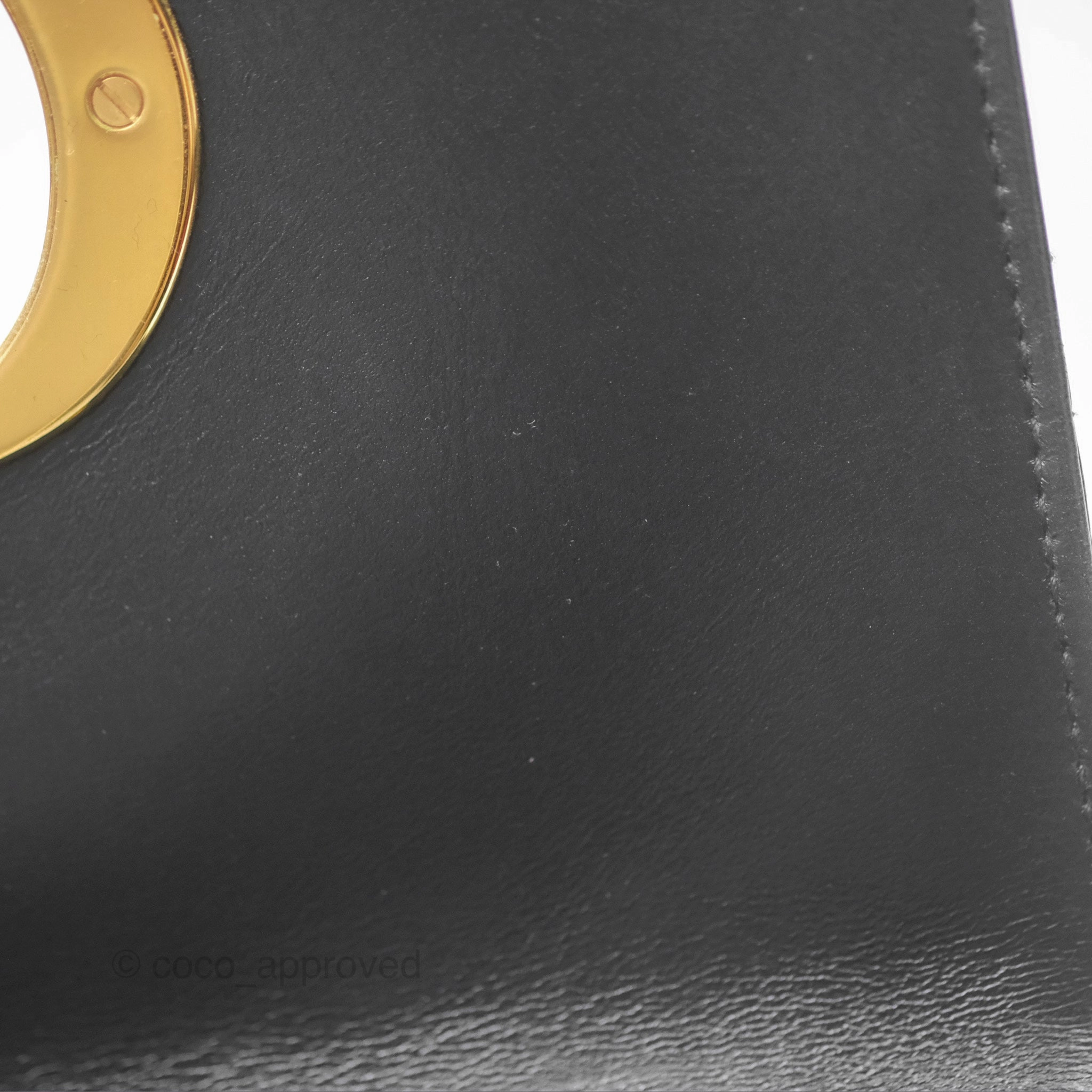 Christian Dior Small Caro Bag Black Supple Cannage Calfskin