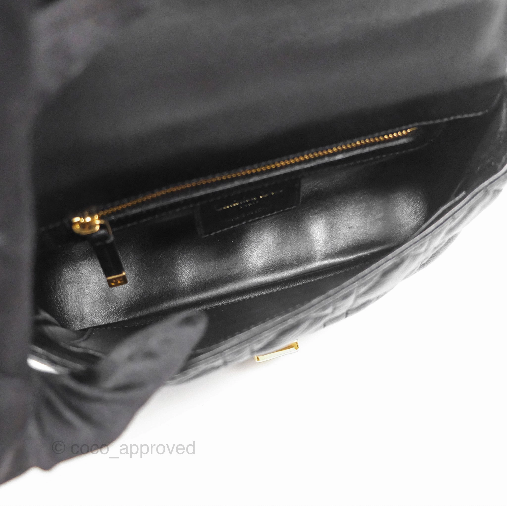 Christian Dior Small Caro Bag Black Supple Cannage Calfskin