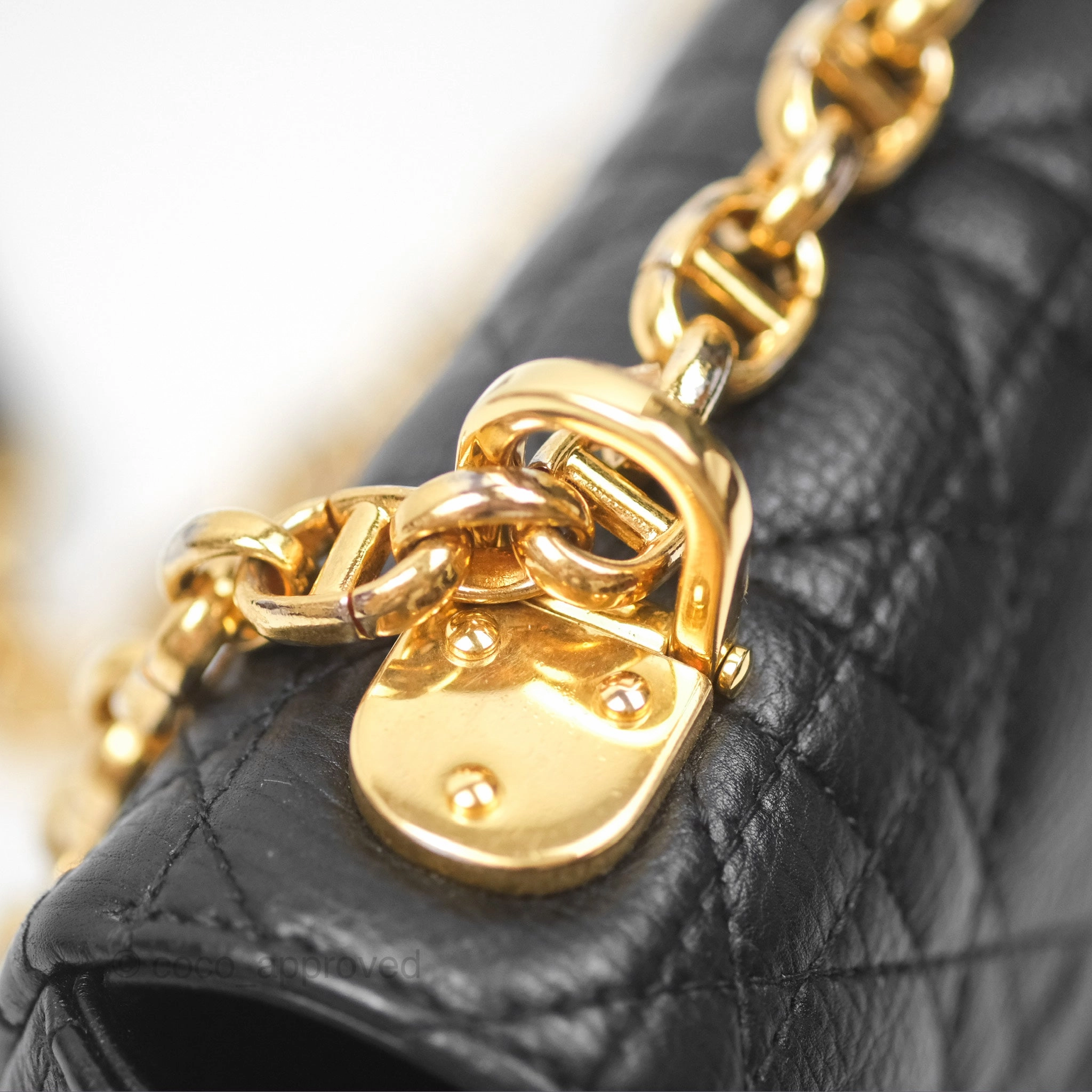 Christian Dior Small Caro Bag Black Supple Cannage Calfskin