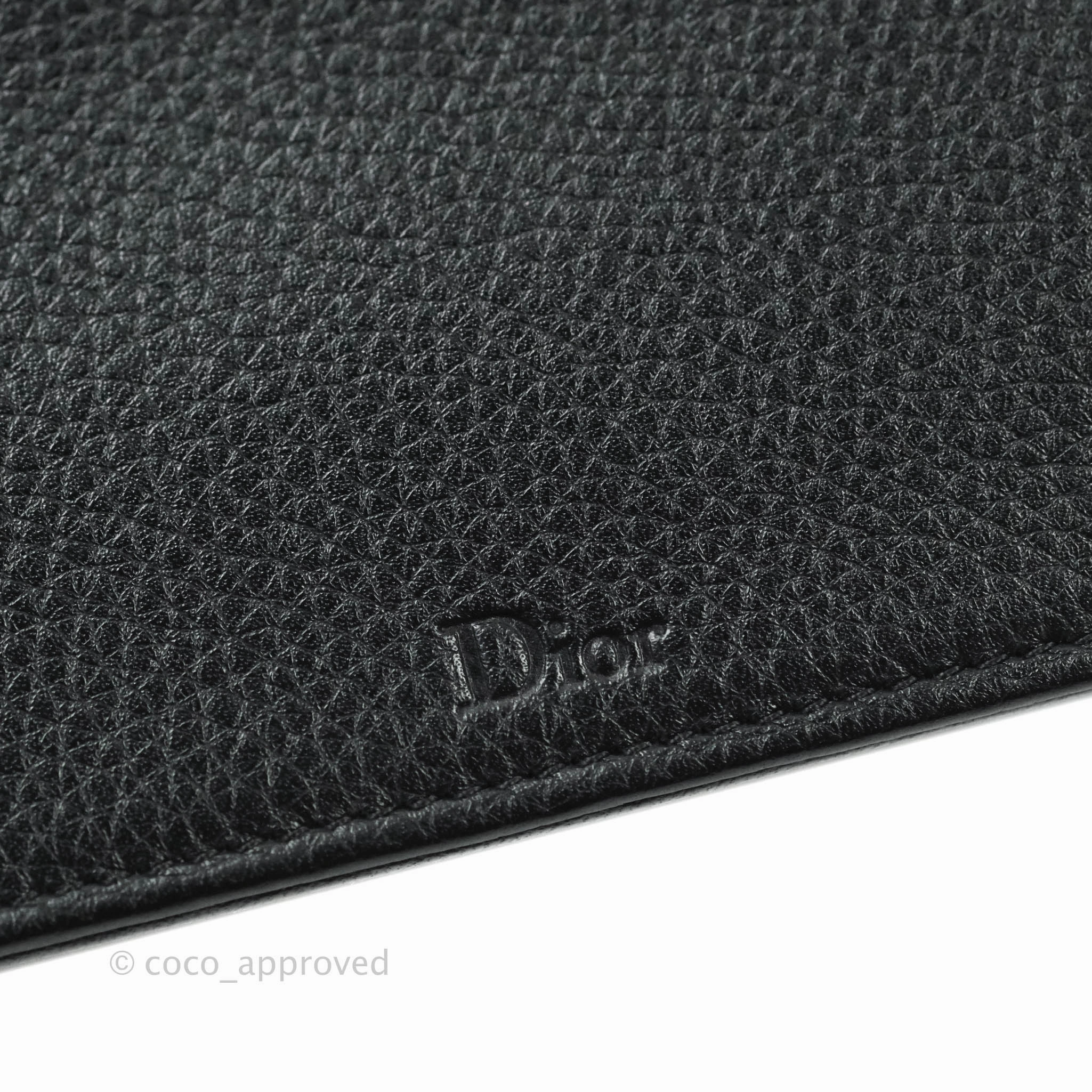 Christian Dior Small Diorama Calfskin Flap Bag Black Gold Hardware