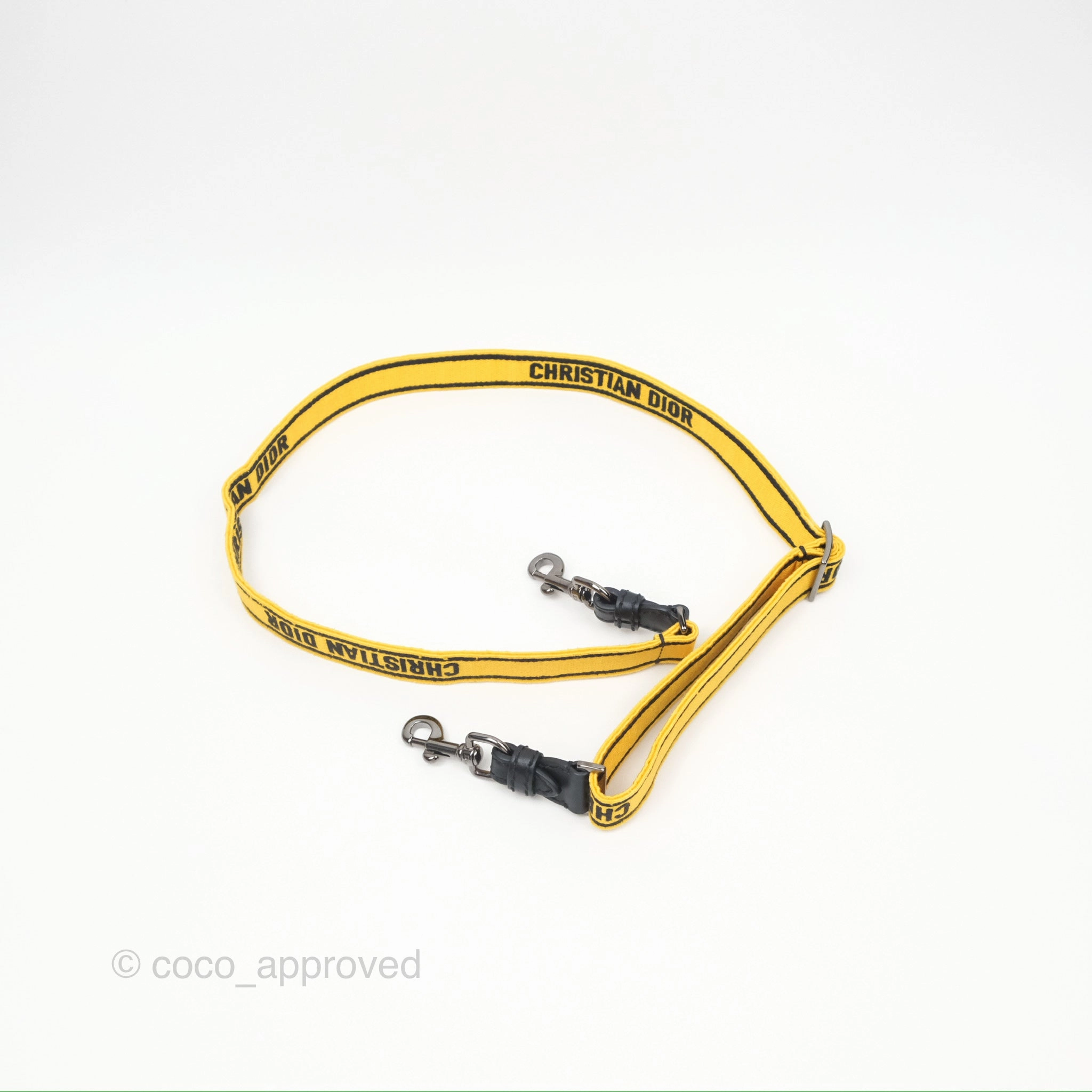 Christian Dior Small Diorcamp Bag Yellow Black Checkered Embroidery