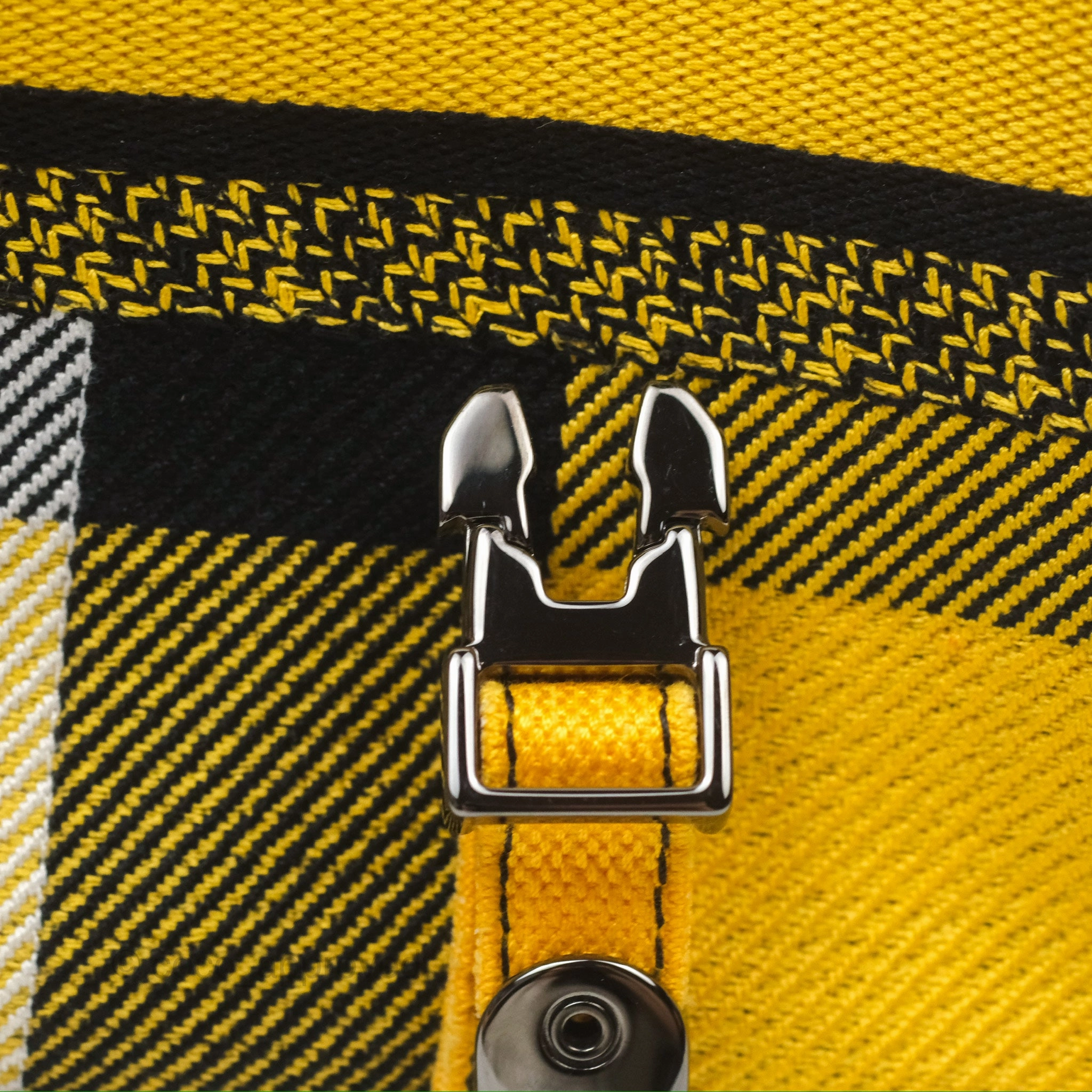 Christian Dior Small Diorcamp Bag Yellow Black Checkered Embroidery