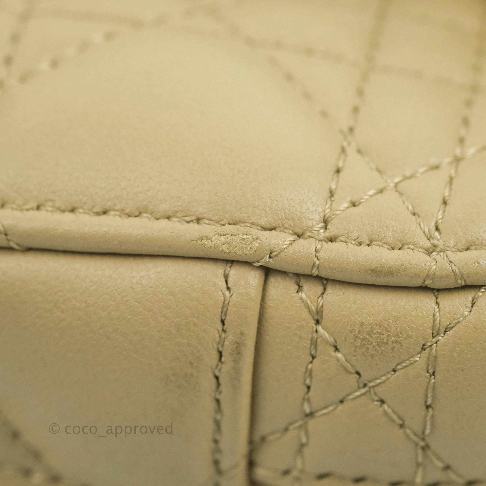Christian Dior Small Diortravel Vanity Case Beige Lambskin Cannage
