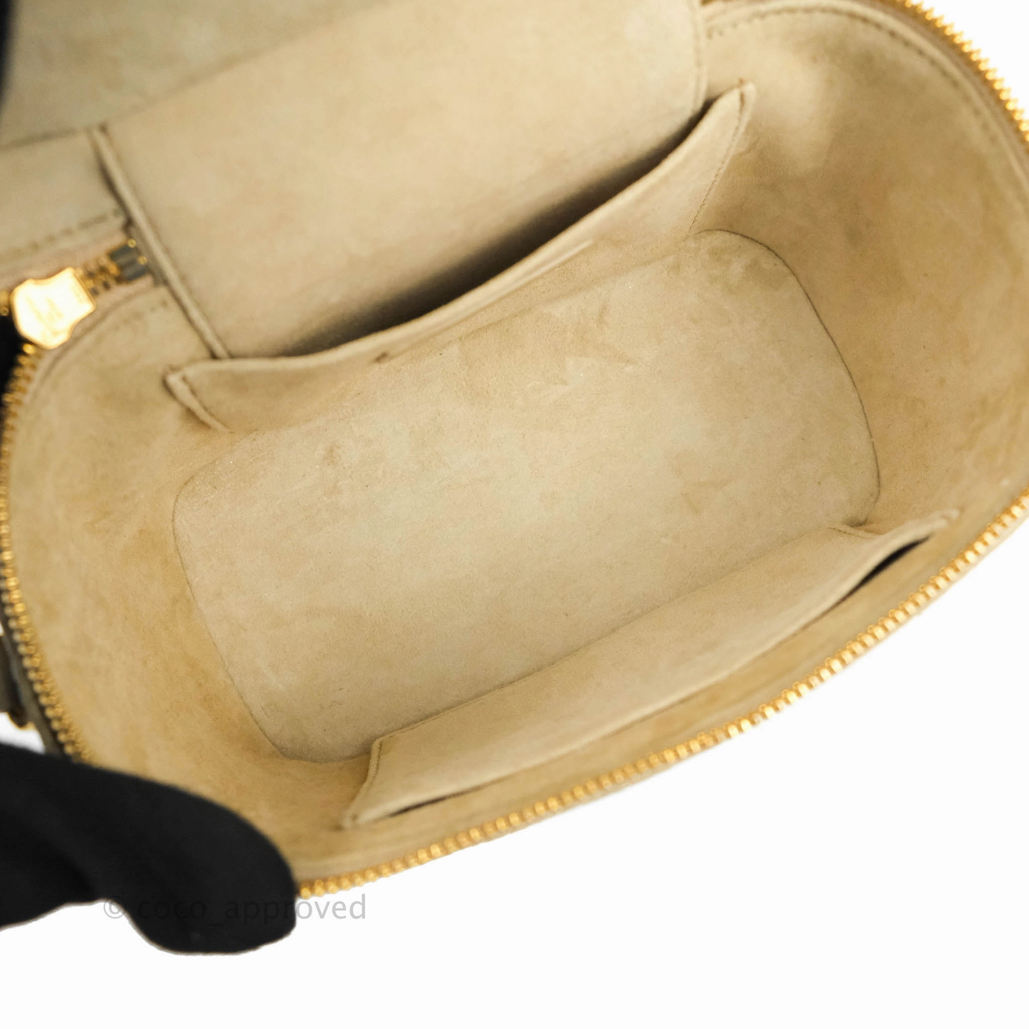 Christian Dior Small Diortravel Vanity Case Beige Lambskin Cannage