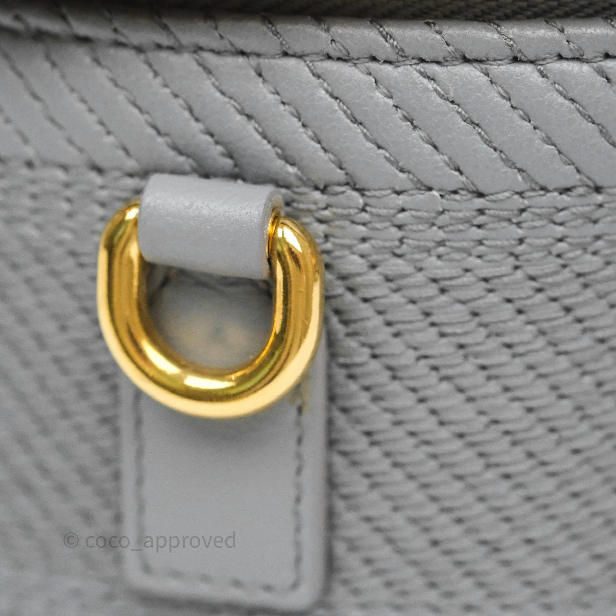 Christian Dior Small Diortravel Vanity Case Grey Lambskin Cannage