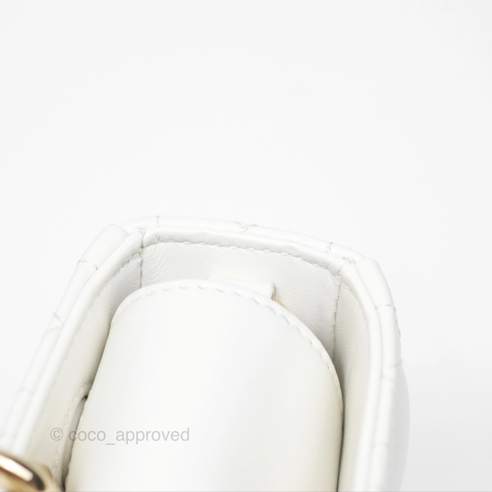 Christian Dior Small Lady D-Joy Bag Latte Lambskin Cannage Gold Hardware